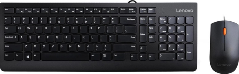 Комплект (клавиатура + мышь) Lenovo 300 Combo USB UA Black (GX31D64833)