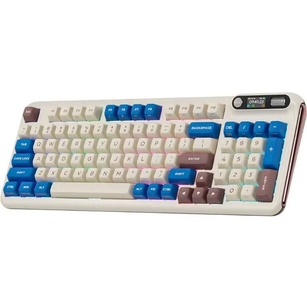 Клавиатура KZZI Z98 Wireless Keyboard UA\ENG (Rainbow Switch) Latte (6977534870437) - фото 1 Клавиатура KZZI Z98 Wireless Keyboard UA\ENG (Rainbow Switch) Latte (6977534870437) - фото 1