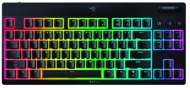 Клавіатура RAZER BlackWidow V4 Low-Profile, TKL, Green switch (RZ03-05450500-R3M1)