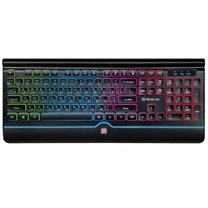 Клавиатура REAL-EL 8000 Comfort Backlit Black