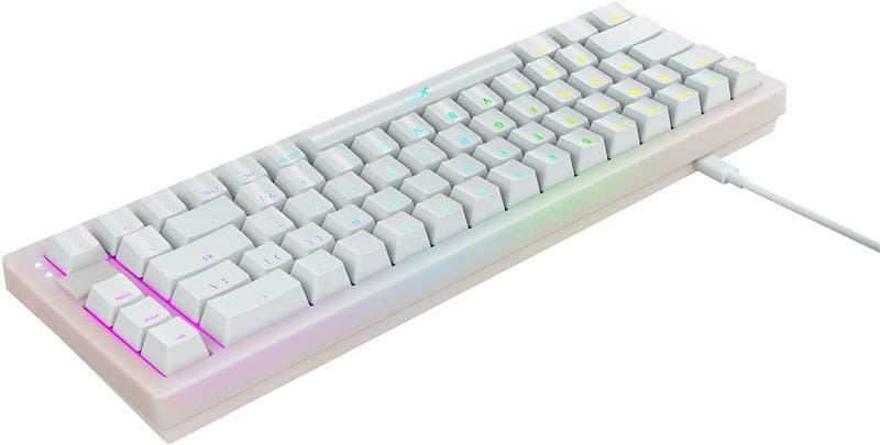 Клавиатура Xtrfy K5 Kailh Red RGB White (K5-RGB-CPT-TPWHITE-R-UKR) - фото 2 Клавиатура Xtrfy K5 Kailh Red RGB White (K5-RGB-CPT-TPWHITE-R-UKR) - фото 2