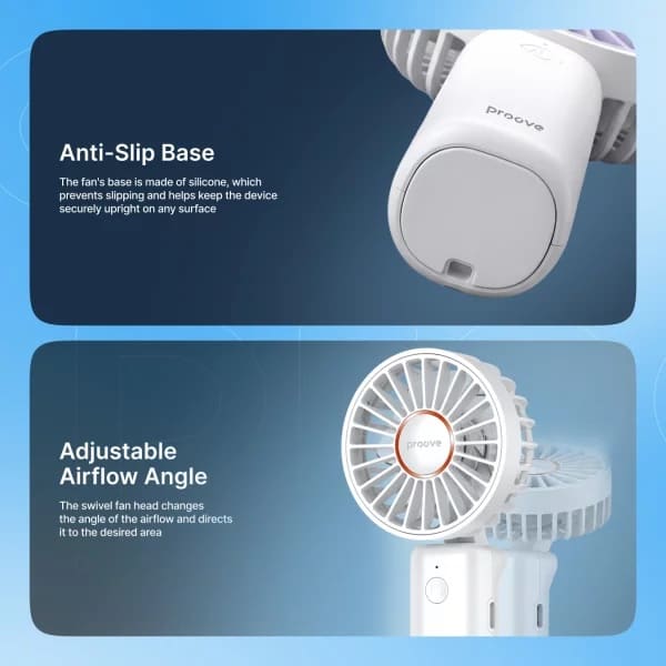 Портативный вентилятор Proove Carlson white (PFCN03002002) - фото 3 Портативный вентилятор Proove Carlson white (PFCN03002002) - фото 3