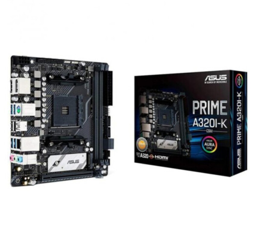 Материнcька плата ASUS PRIME A320I-K/CSM sAM4 A320 2xDDR4 mITX