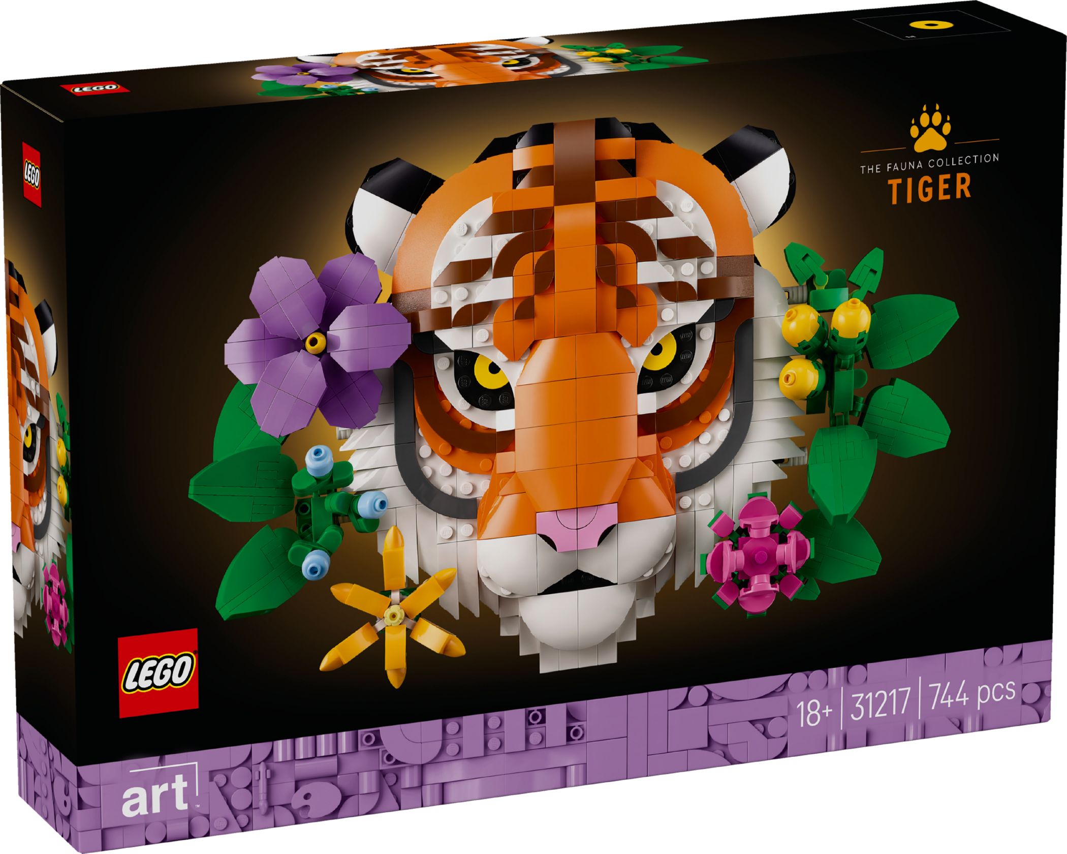 Конструктор Lego Art Колекція Фауна - Тигр (31217)