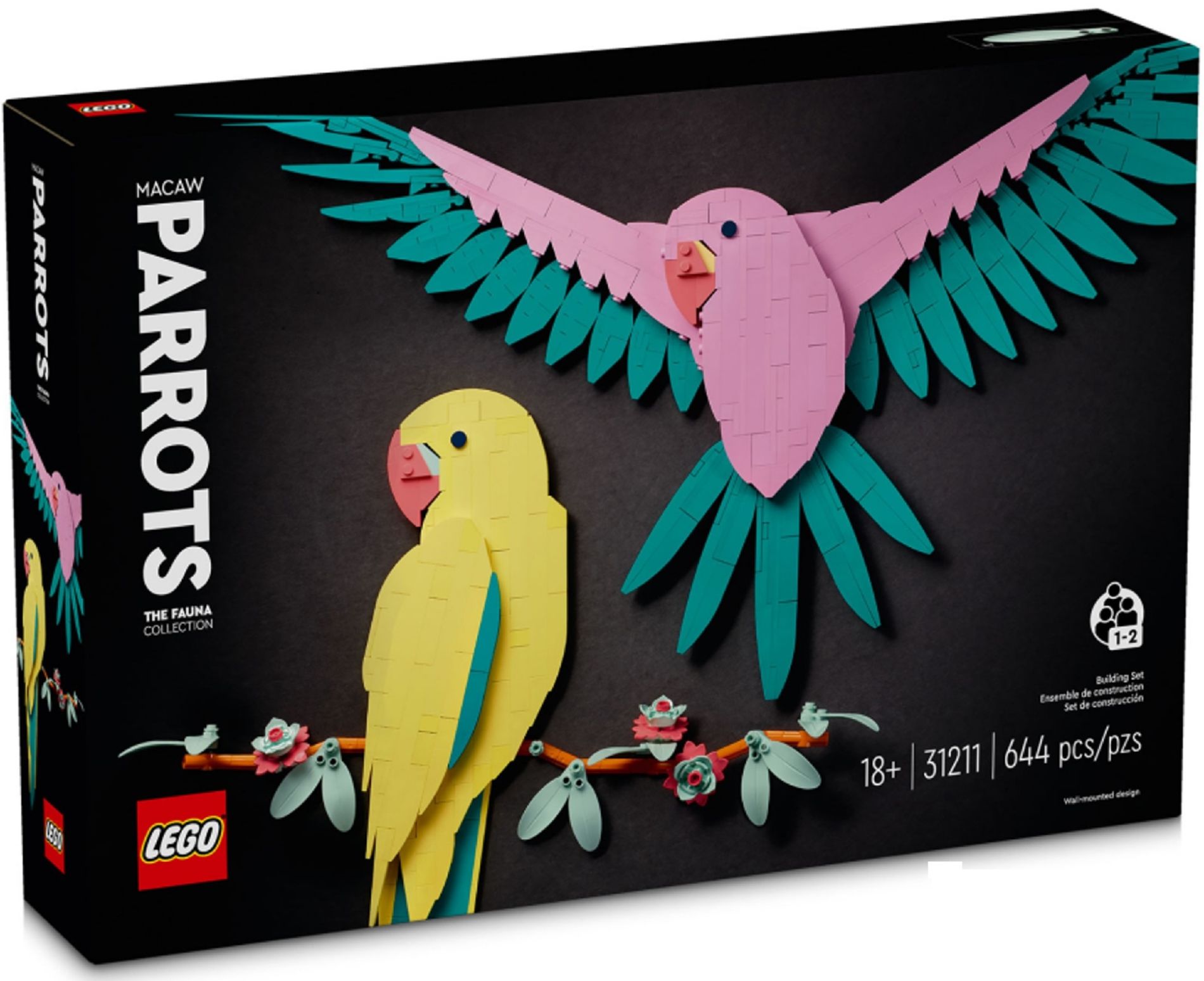 Конструктор Lego Art Колекція фауни – папуги Ара (31211)