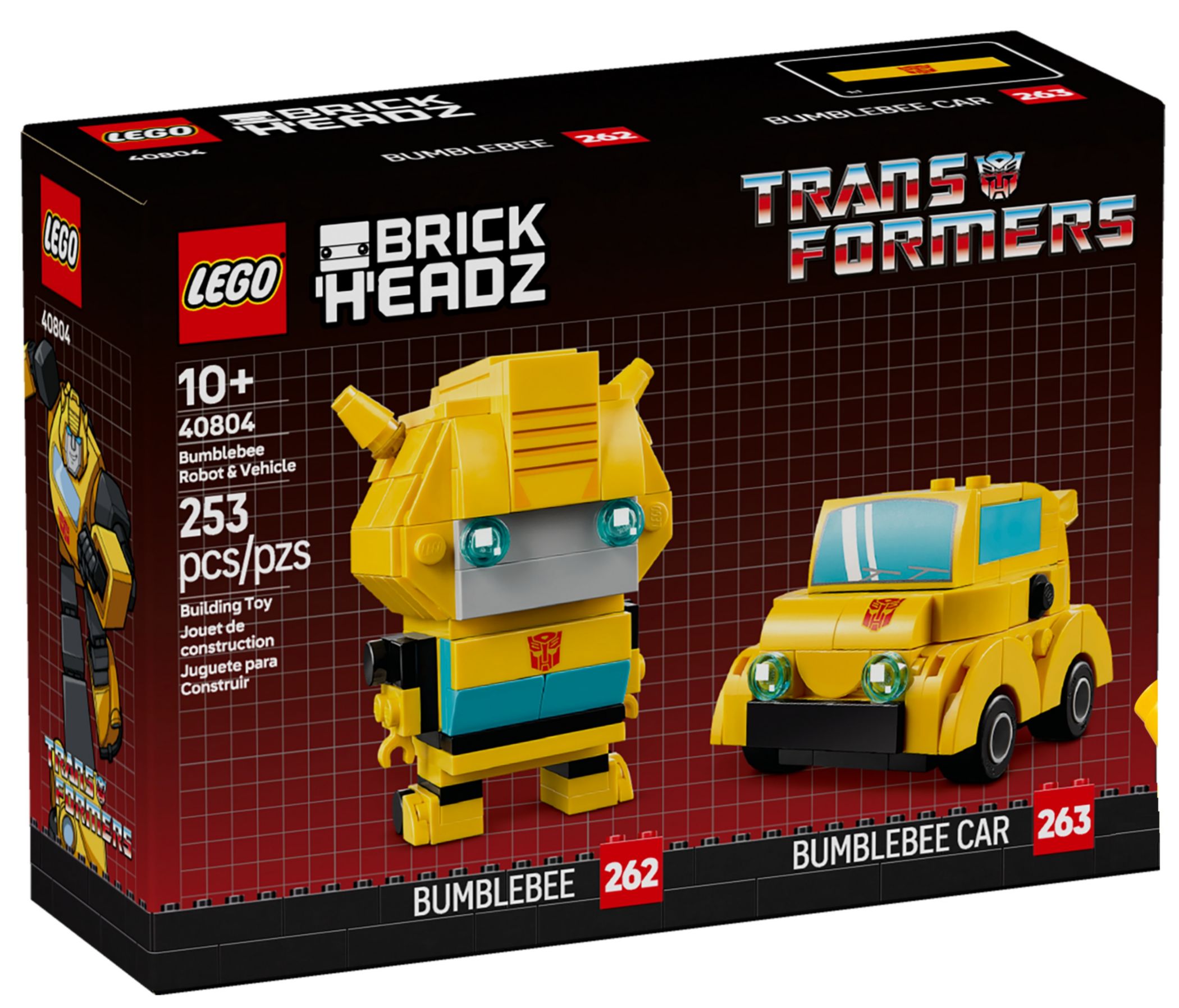 Конструктор Lego Brick Headz Бамблбі з машиною (40804)