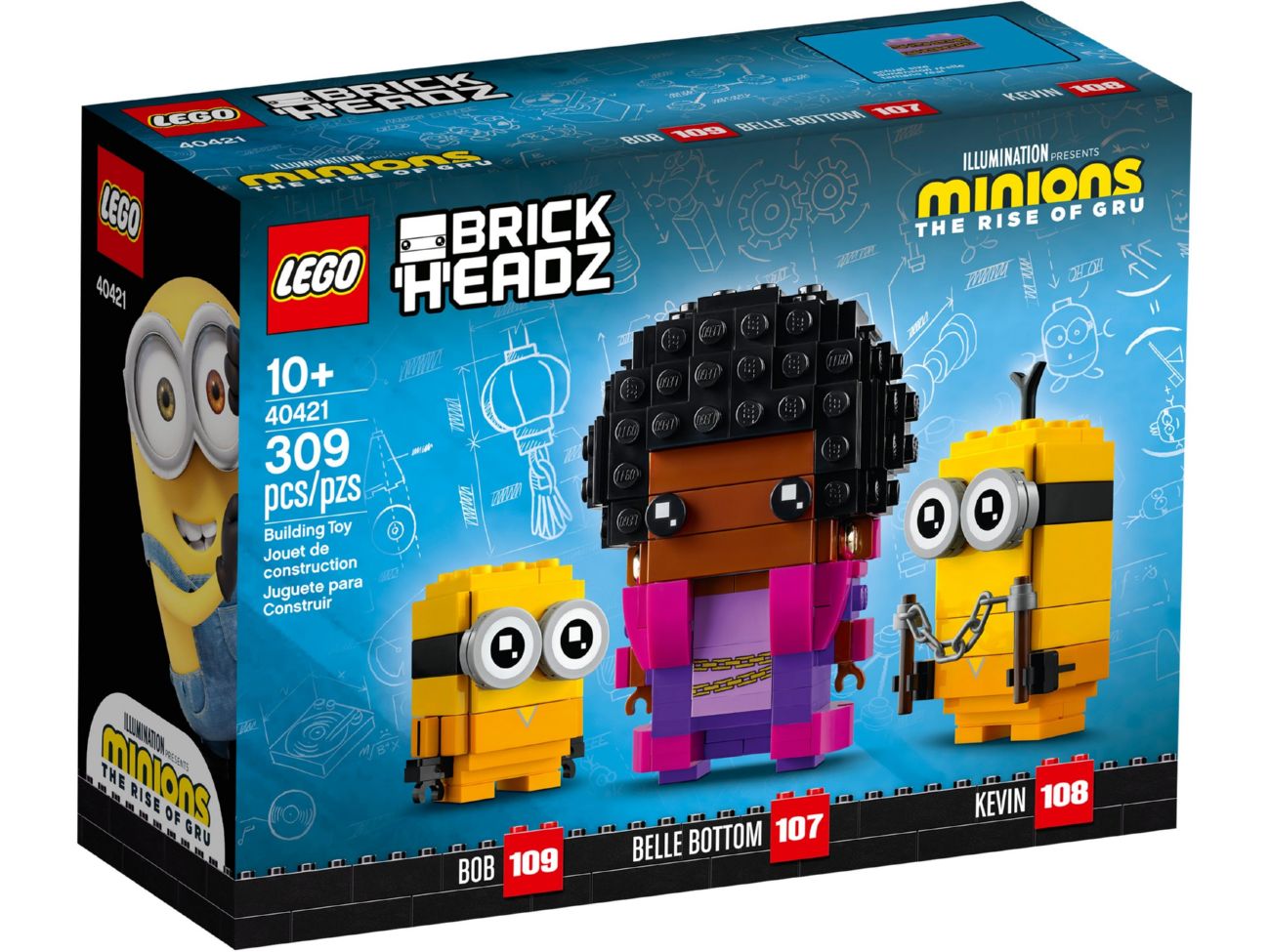 Конструктор Lego Brick Headz Белль Ботте, Кевін і Боб (40421)