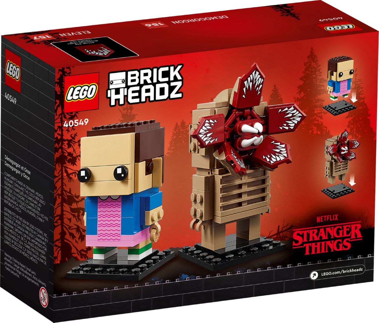 Конструктор Lego Brick Headz Демогоргон та Одинадцять (40549) - фото 5