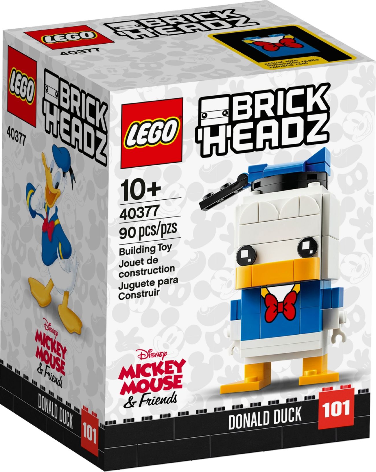Конструктор Lego Brick Headz Дональд Дак (40377)