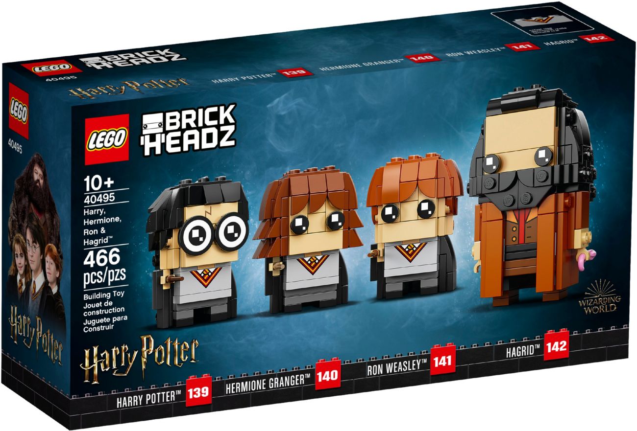 Конструктор Lego Brick Headz Гаррі, Герміона, Рон і Гегрід (40495)