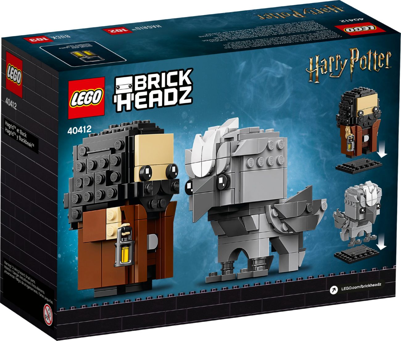 Конструктор Lego Brick Headz Хагрид и Клювокрыл (40412) - фото 2