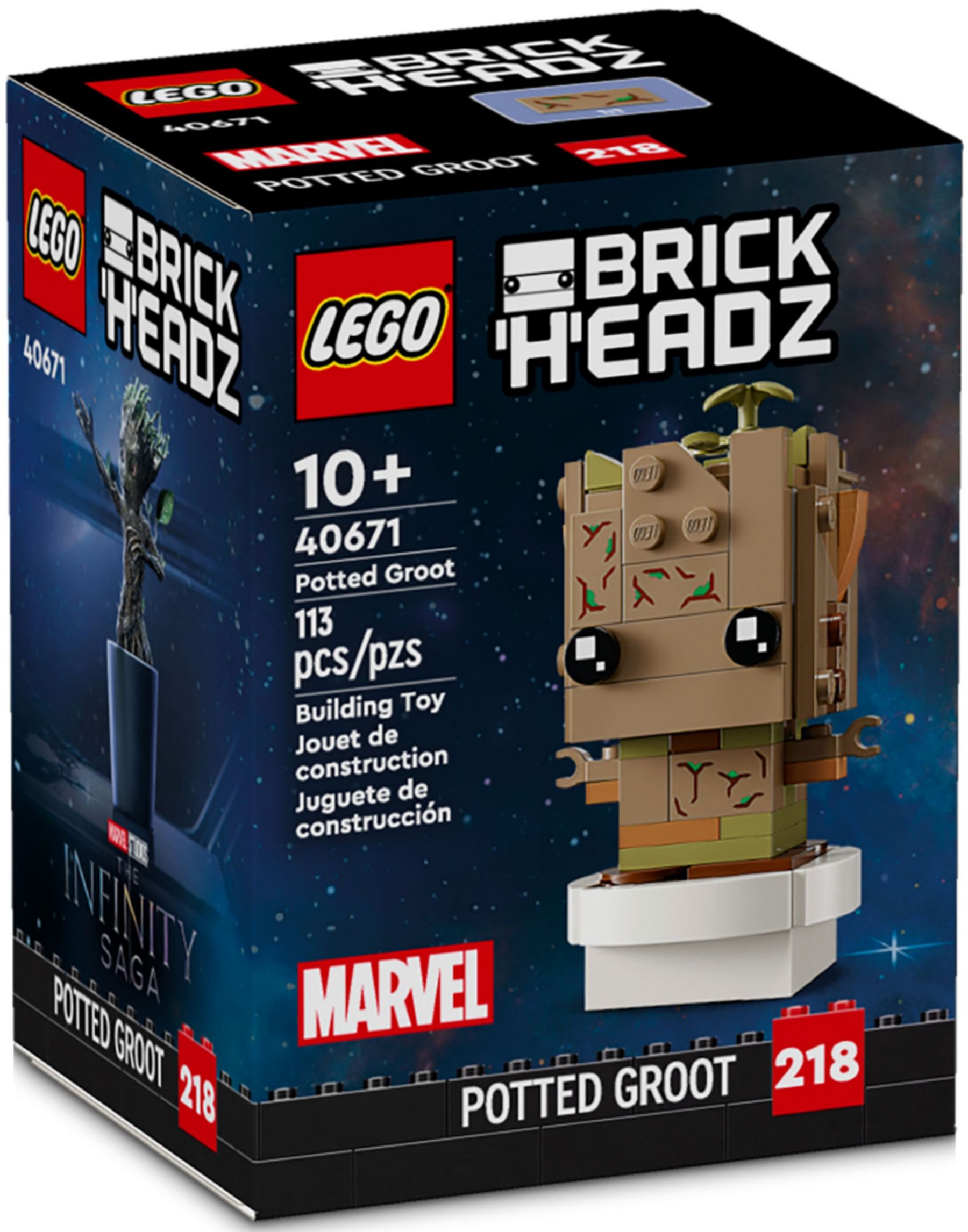 Конструктор Lego Brick Headz Горшковий Грут (40671)