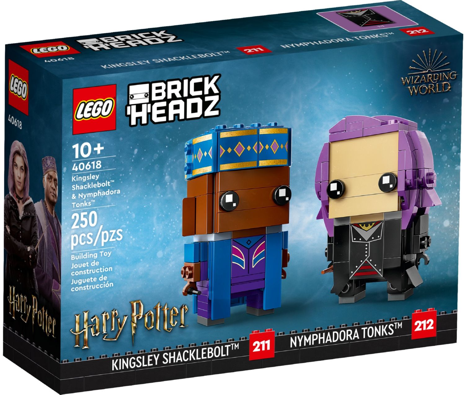 Конструктор Lego Brick Headz Кингсли Шеклболт и Нимфадора Тонкс (40618)