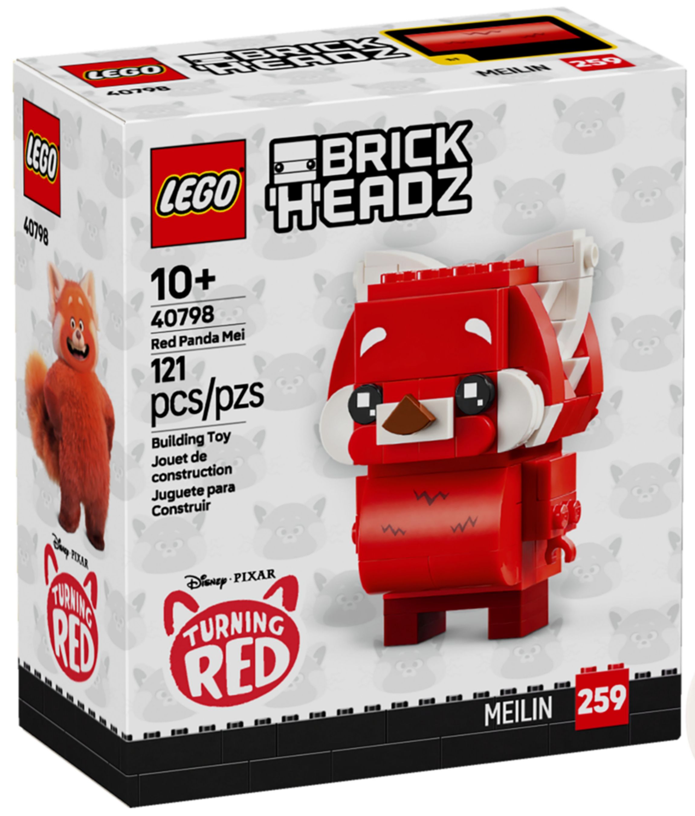 Конструктор Lego Brick Headz Красная Панда Мэй (40798)