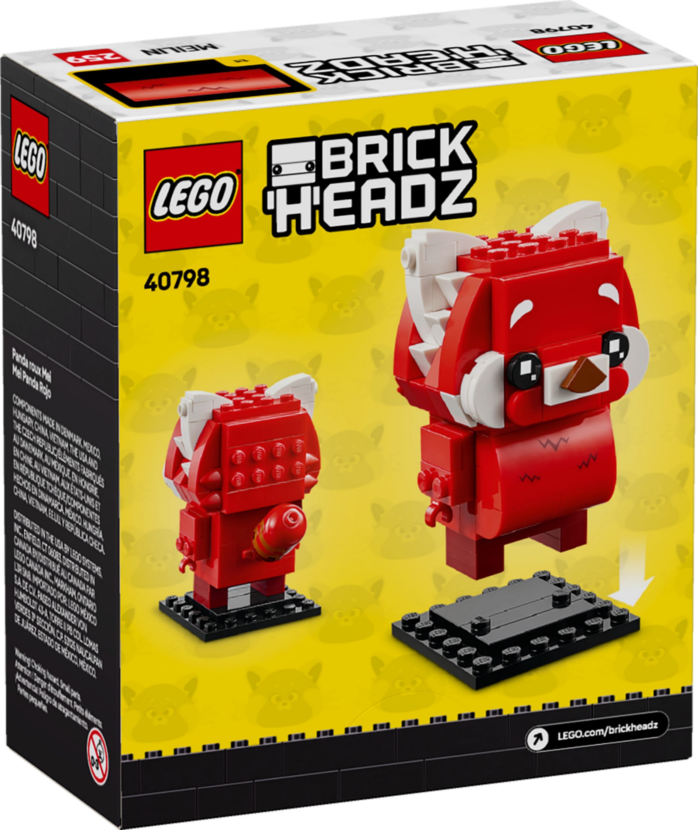 Конструктор Lego Brick Headz Красная Панда Мэй (40798) - фото 5