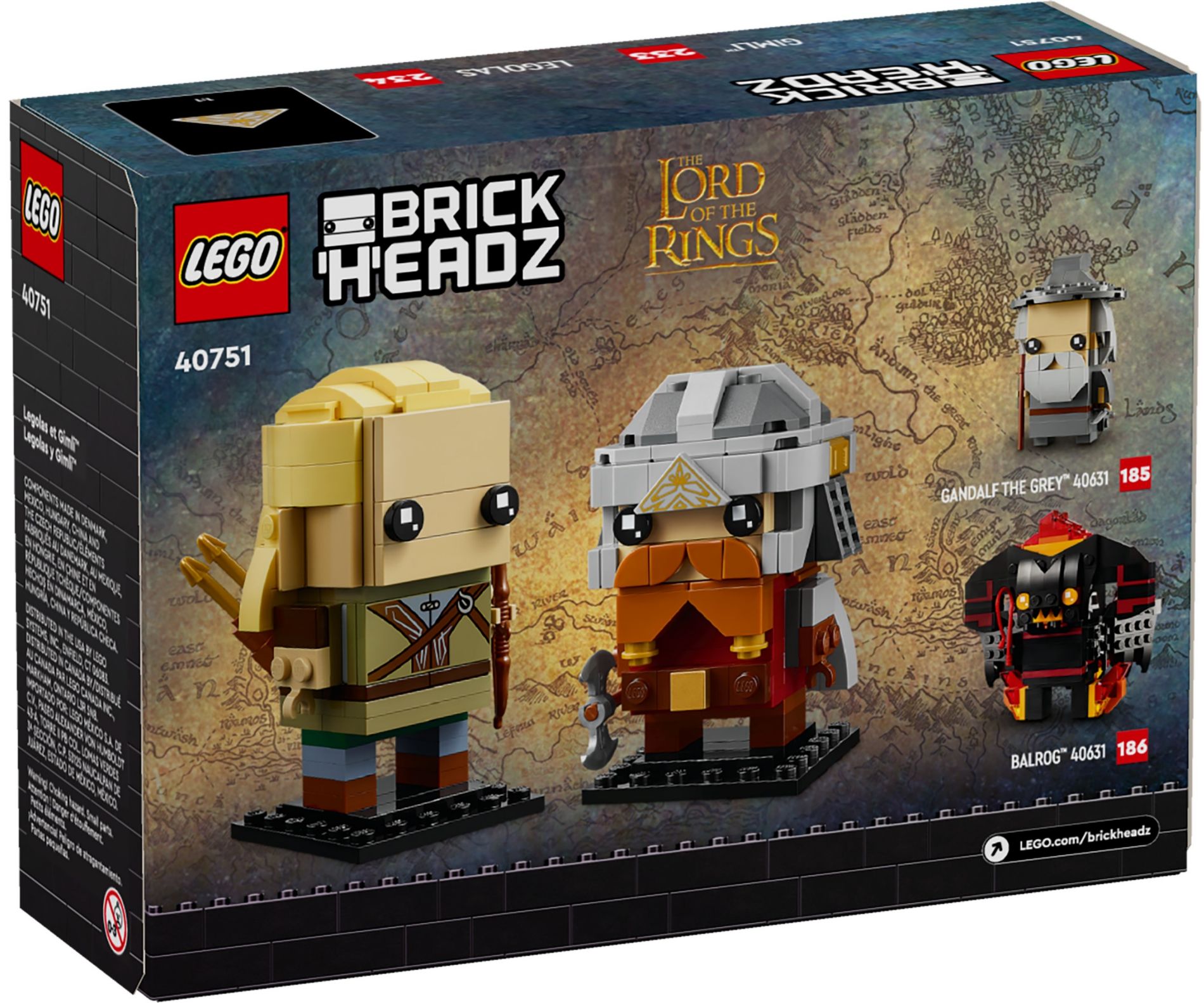 Конструктор Lego Brick Headz Леголас и Гимли (40751) - фото 4