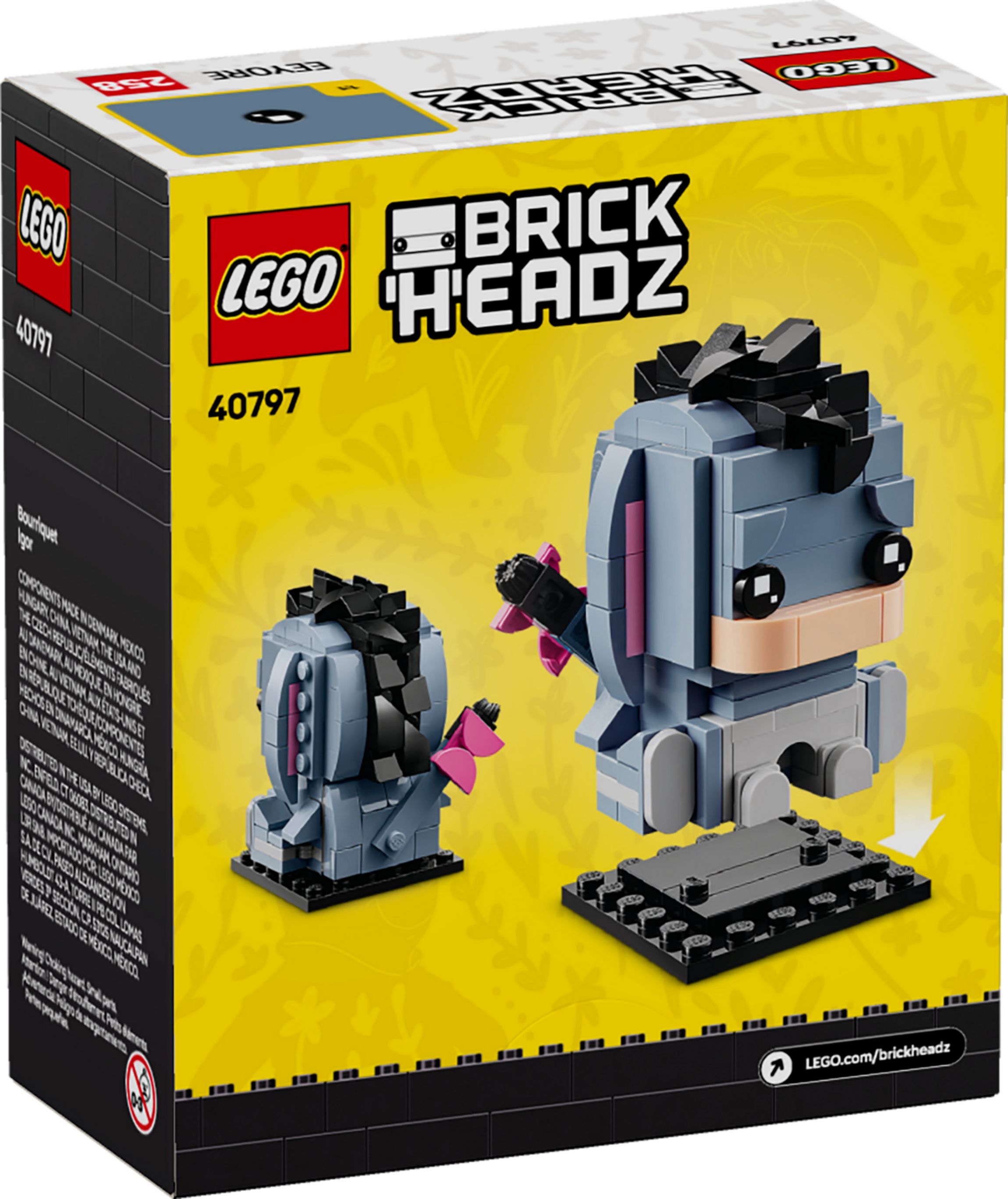Конструктор Lego Brick Headz Ослик Иа (40797) - фото 5