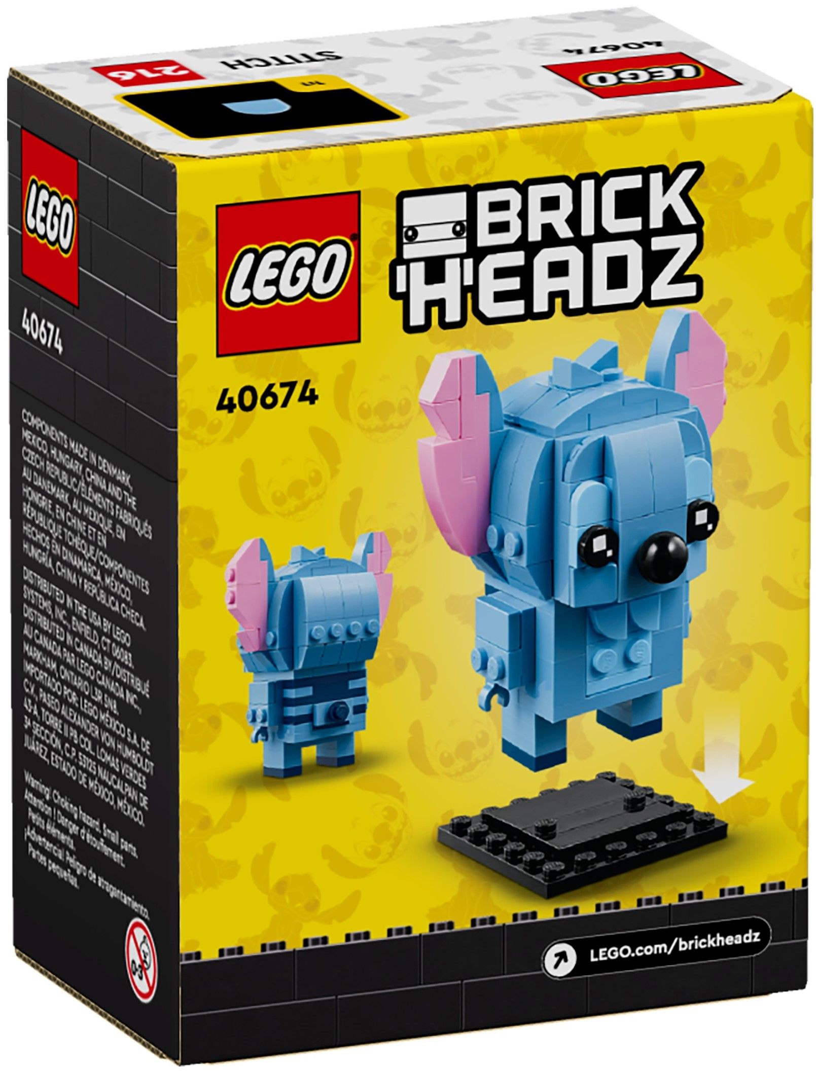 Конструктор Lego Brick Headz Стич (40674) - фото 4 Конструктор Lego Brick Headz Стич (40674) - фото 4