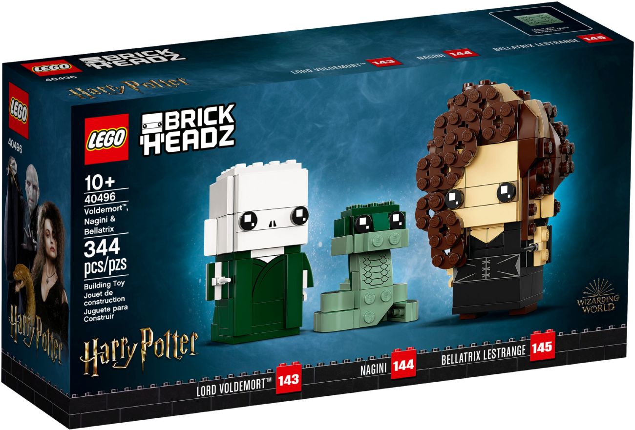 Конструктор Lego Brick Headz Волдеморт, Наджіні і Беллатрикс (40496)