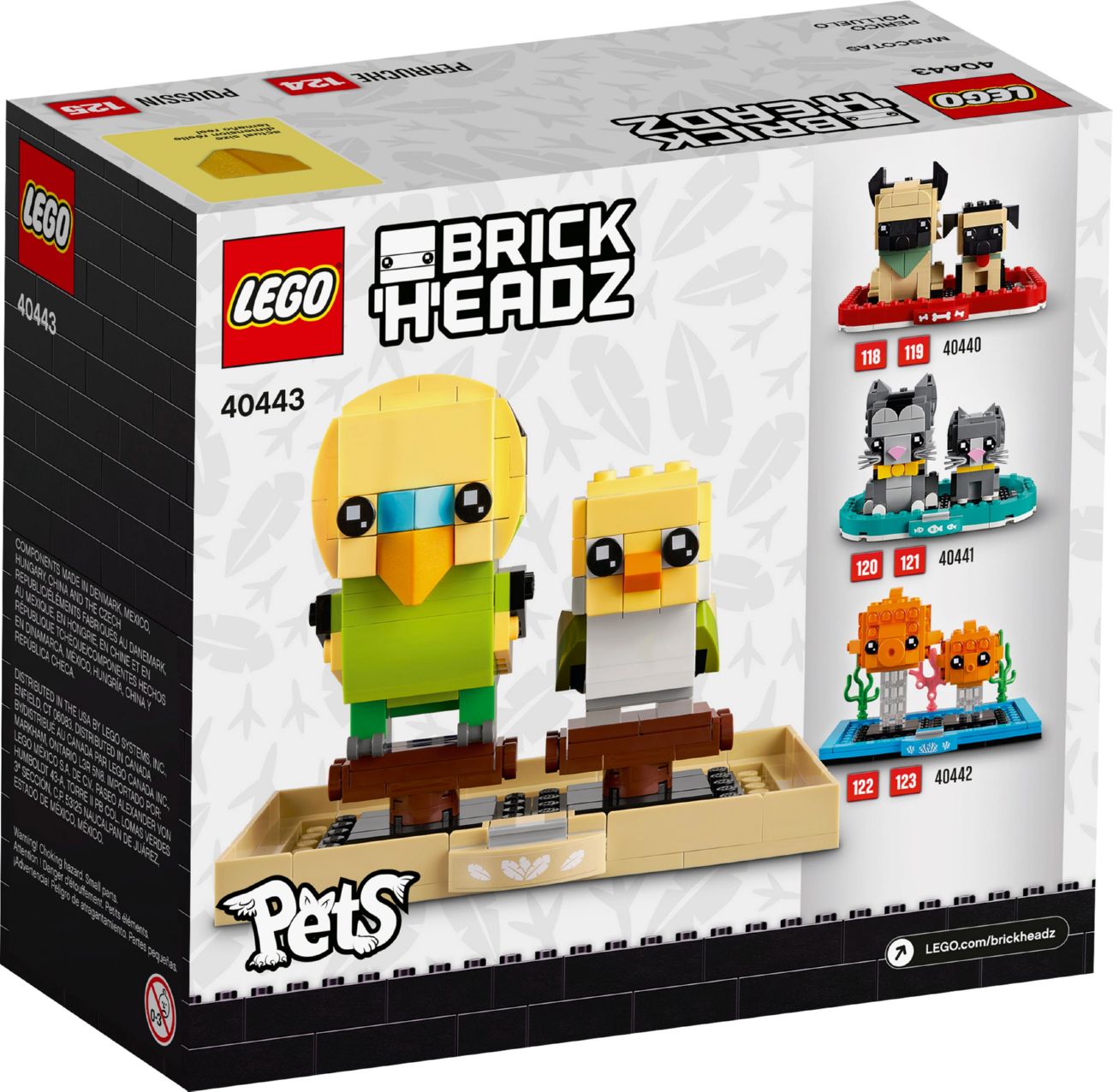 Конструктор Lego Brick Headz Хвилястий папужка (40443) - фото 3