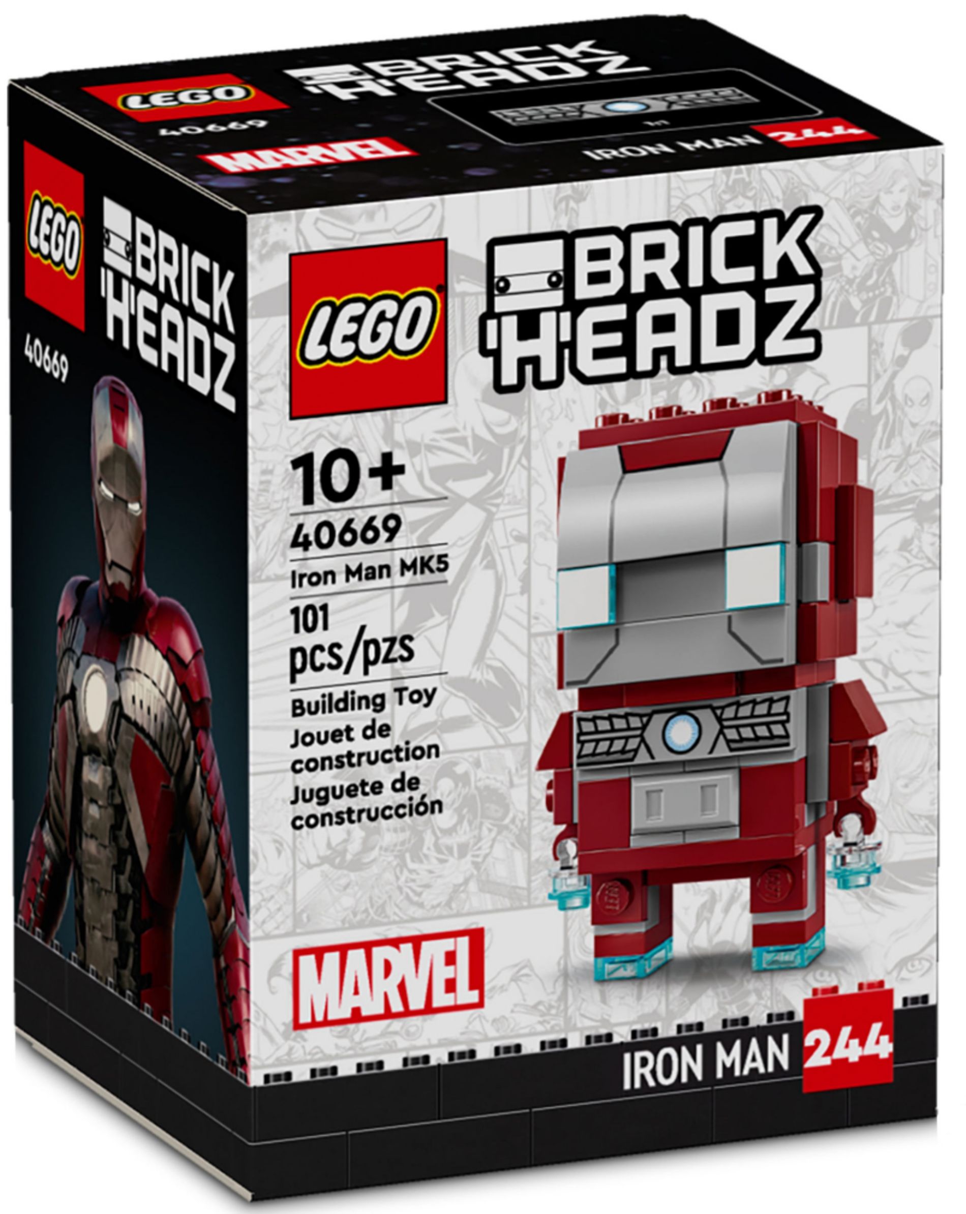 Конструктор Lego Brick Headz Залізна людина MK5 (40669)