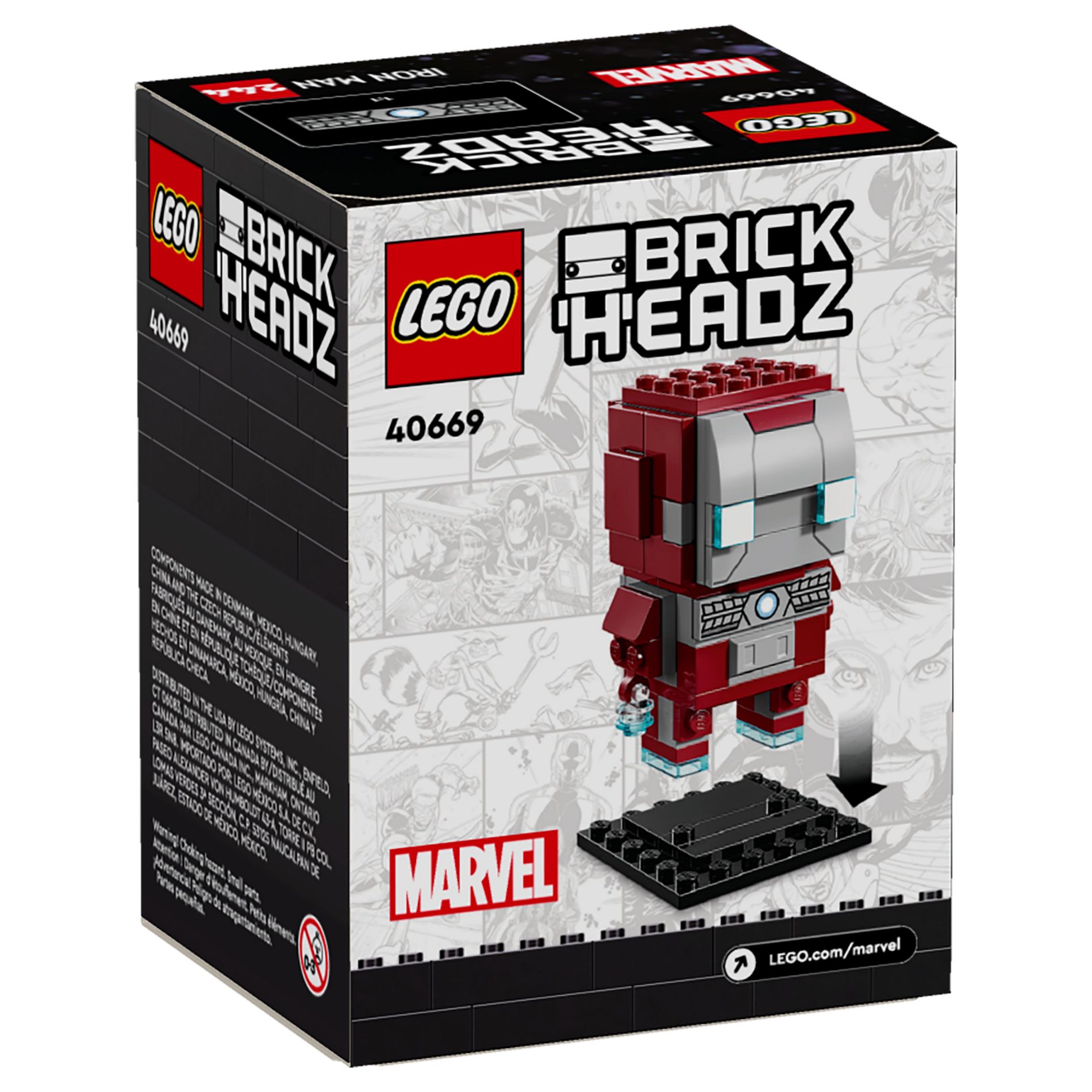 Конструктор Lego Brick Headz Залізна людина MK5 (40669) - фото 3