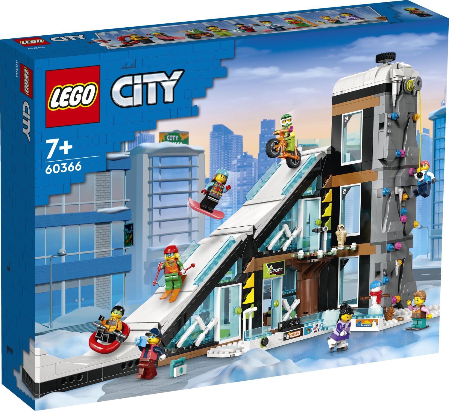 Конструктор Lego city Центр лиж та скелелазіння (60366)