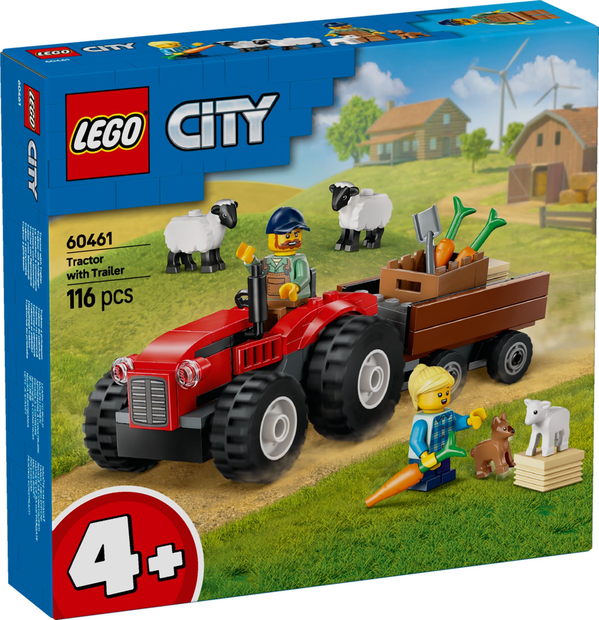 Конструктор Lego City Красный фермерский трактор (60461)