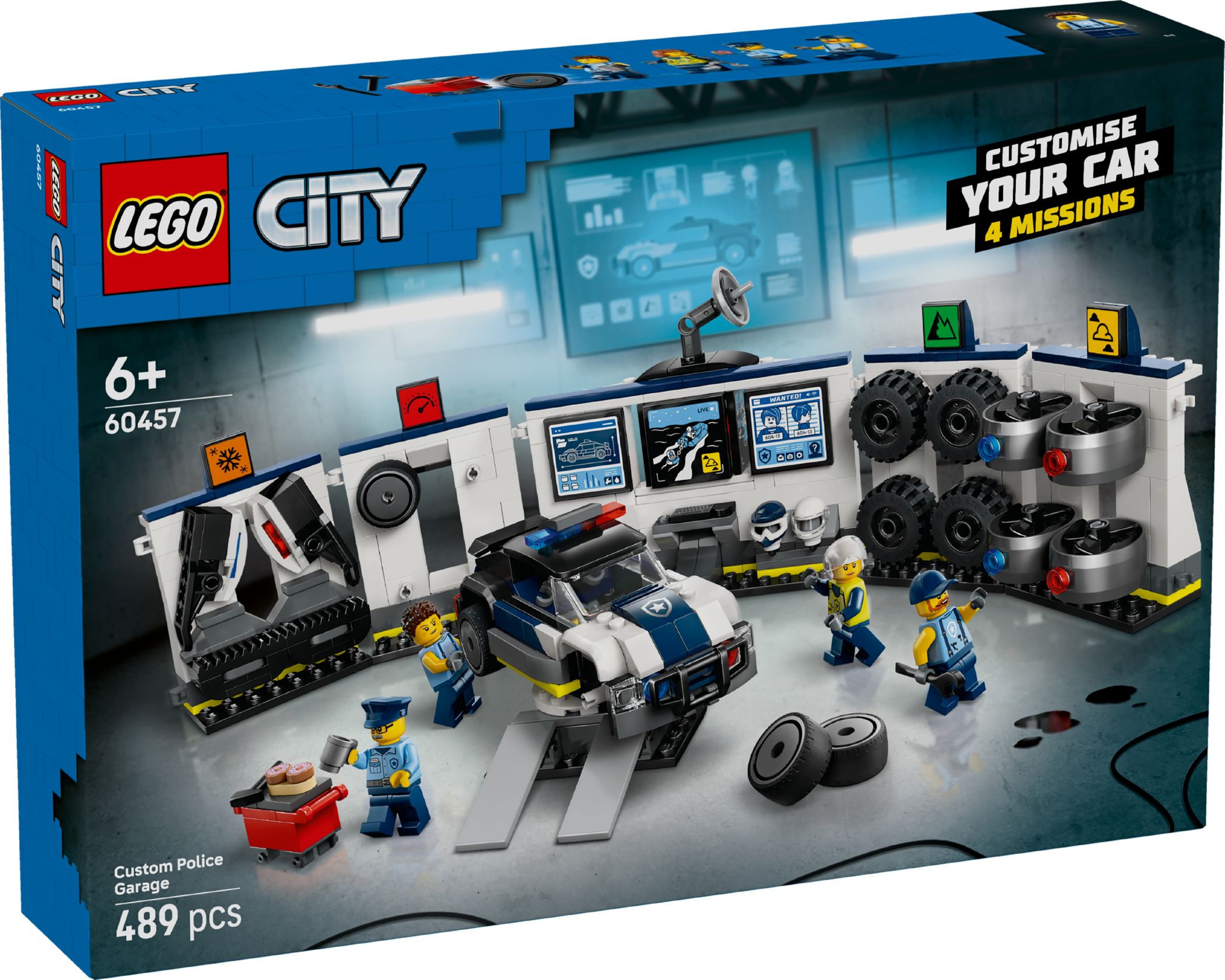 Конструктор Lego City Гараж для тюнинга полицейских машин (60457)