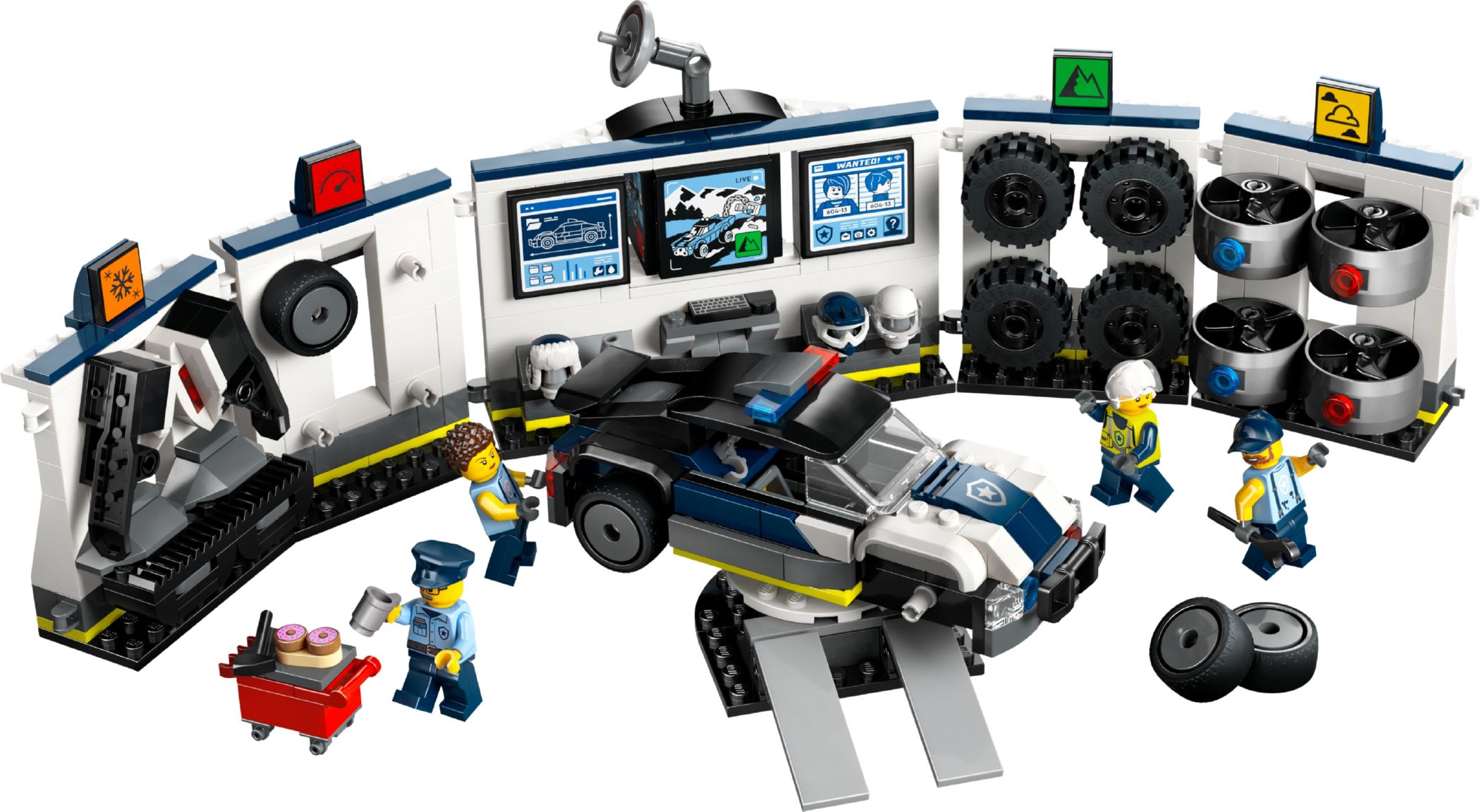 Конструктор Lego City Гараж для тюнинга полицейских машин (60457) - фото 1 Конструктор Lego City Гараж для тюнинга полицейских машин (60457) - фото 1