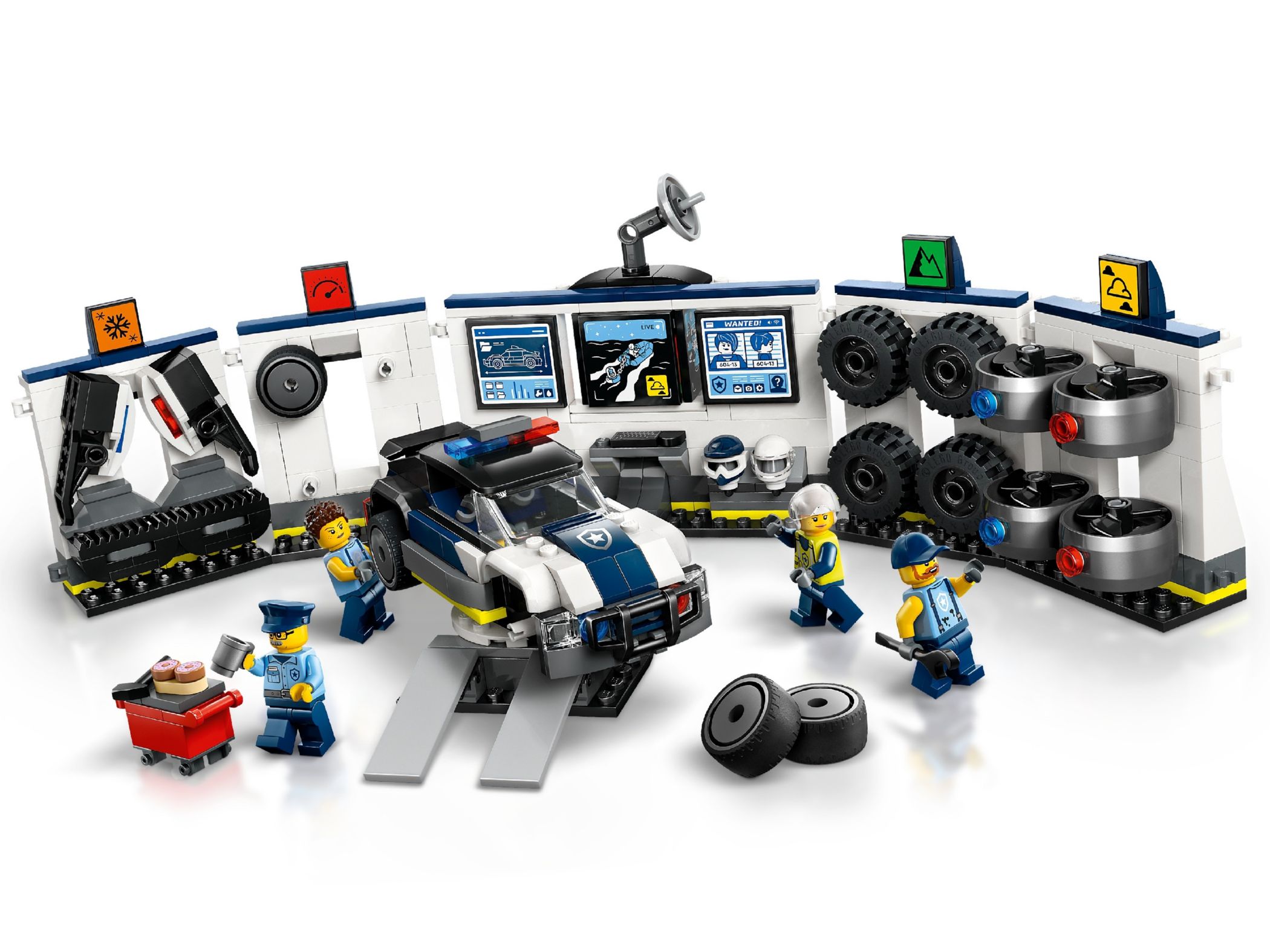 Конструктор Lego City Гараж для тюнинга полицейских машин (60457) - фото 2 Конструктор Lego City Гараж для тюнинга полицейских машин (60457) - фото 2