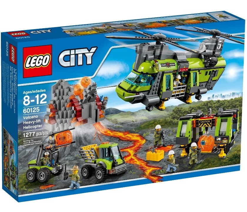 Конструктор Lego City Гелікоптер вулканологів (60125)