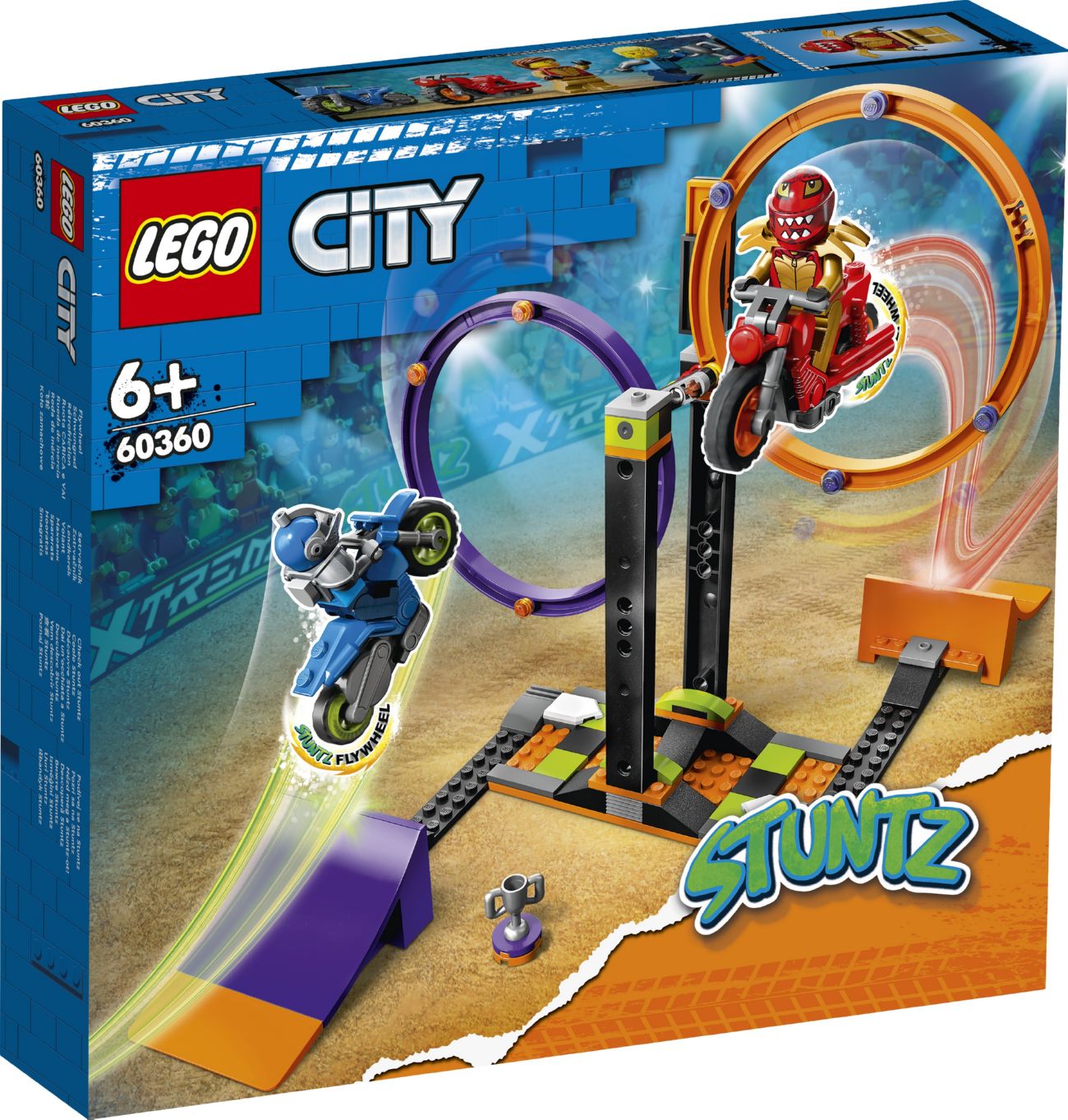 Конструктор Lego City Каскадерське випробування з обертанням (60360)