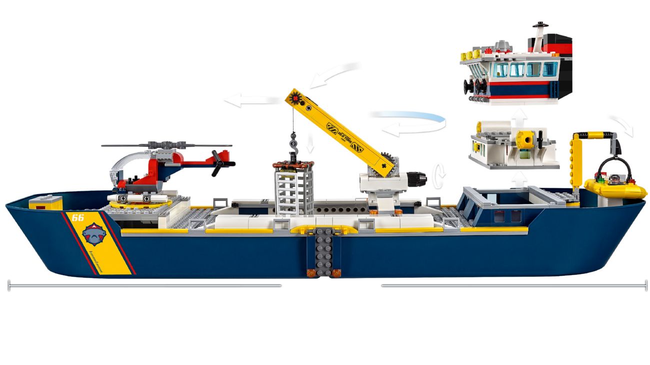 Конструктор Lego City Океан: научно-исследовательский корабль (60266) - фото 4