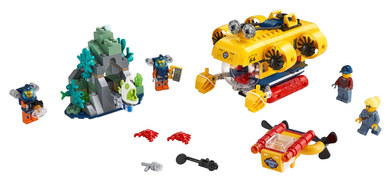 Конструктор Lego City Океан: исследовательская подводная лодка (60264) - фото 1