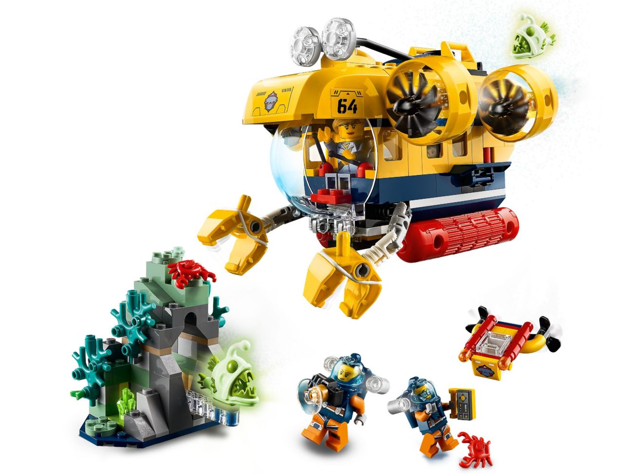 Конструктор Lego City Океан: исследовательская подводная лодка (60264) - фото 2