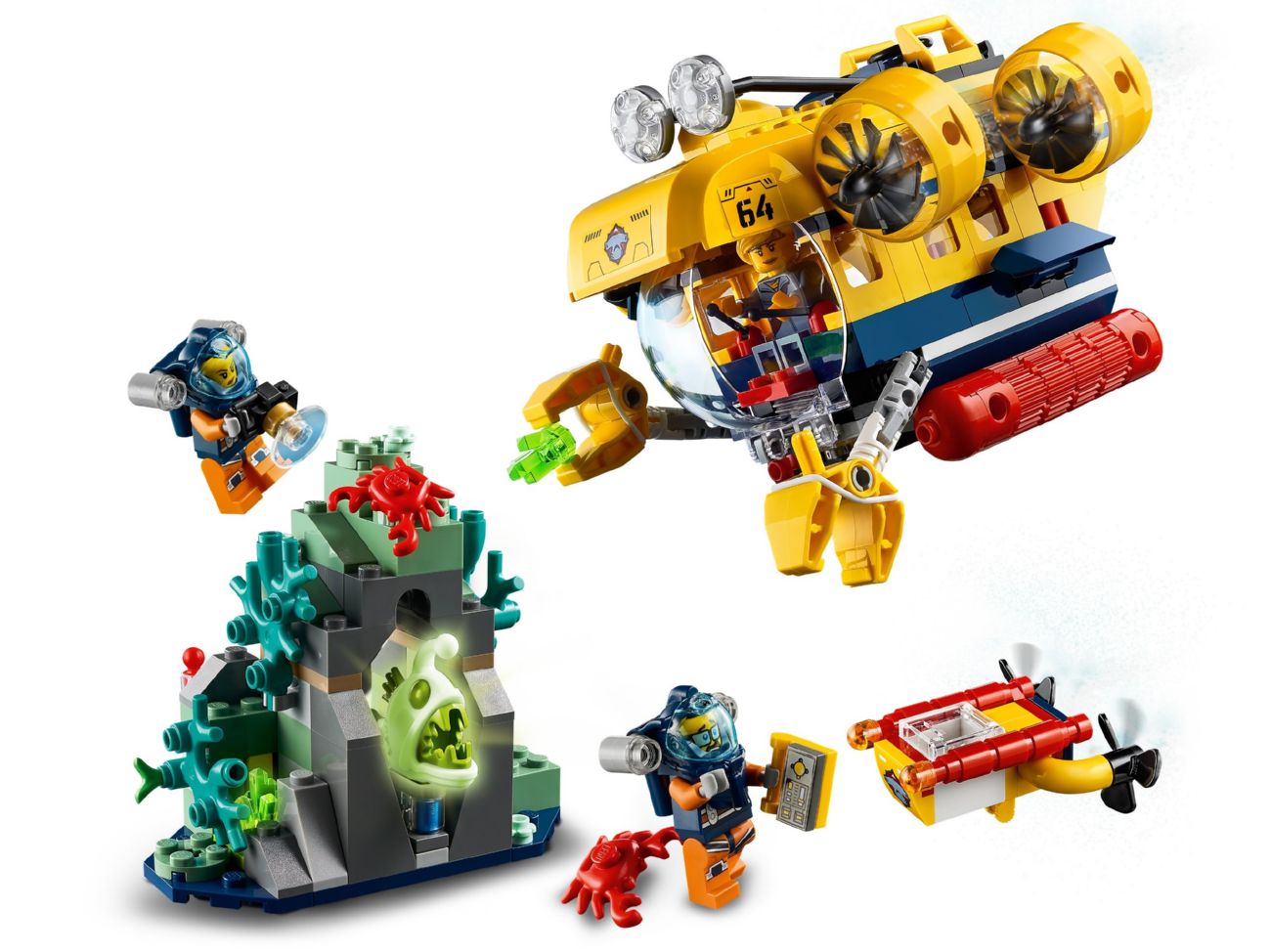 Конструктор Lego City Океан: исследовательская подводная лодка (60264) - фото 3