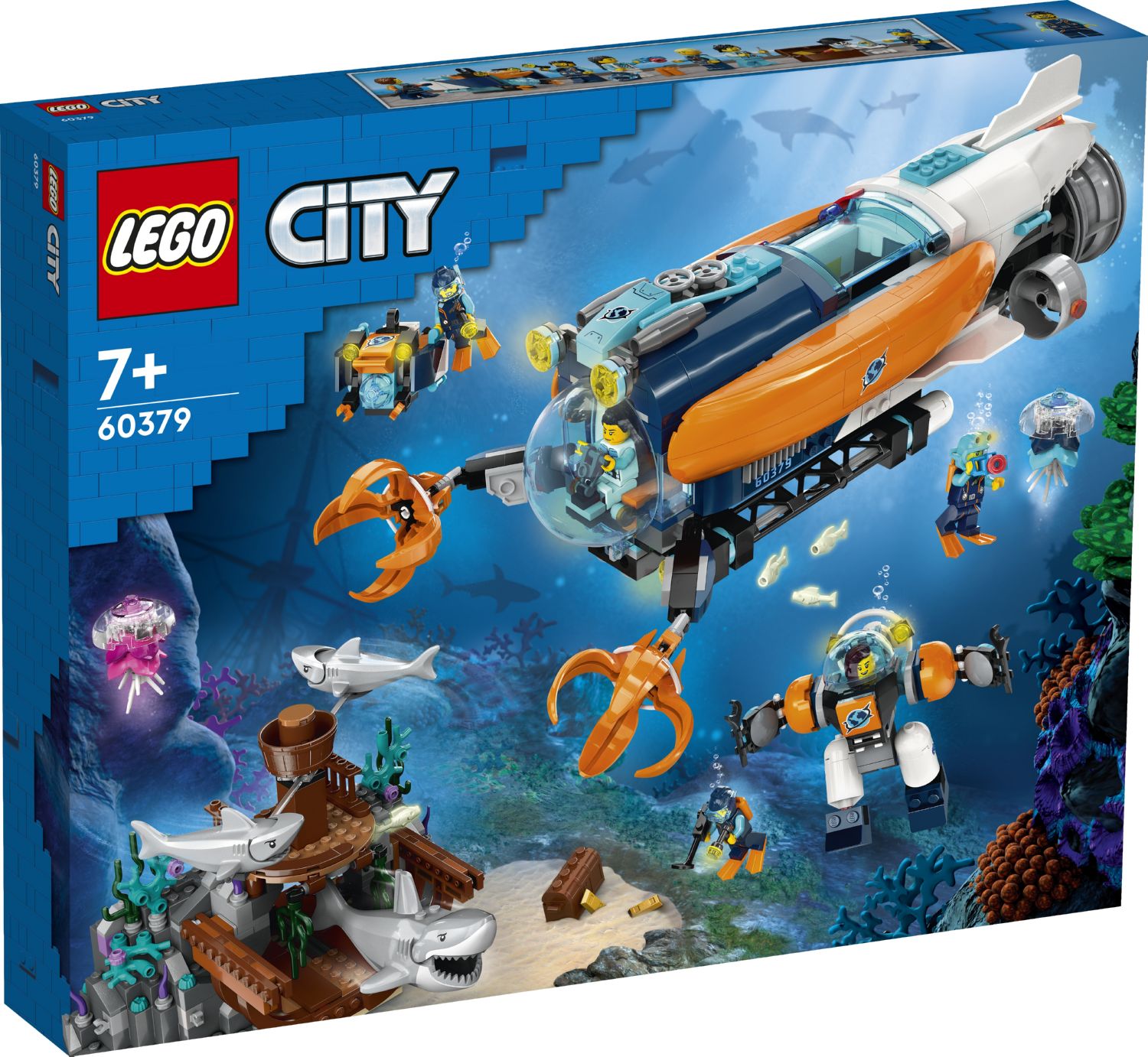 Конструктор Lego city Підводний човен Deep-Sea Explorer (60379)