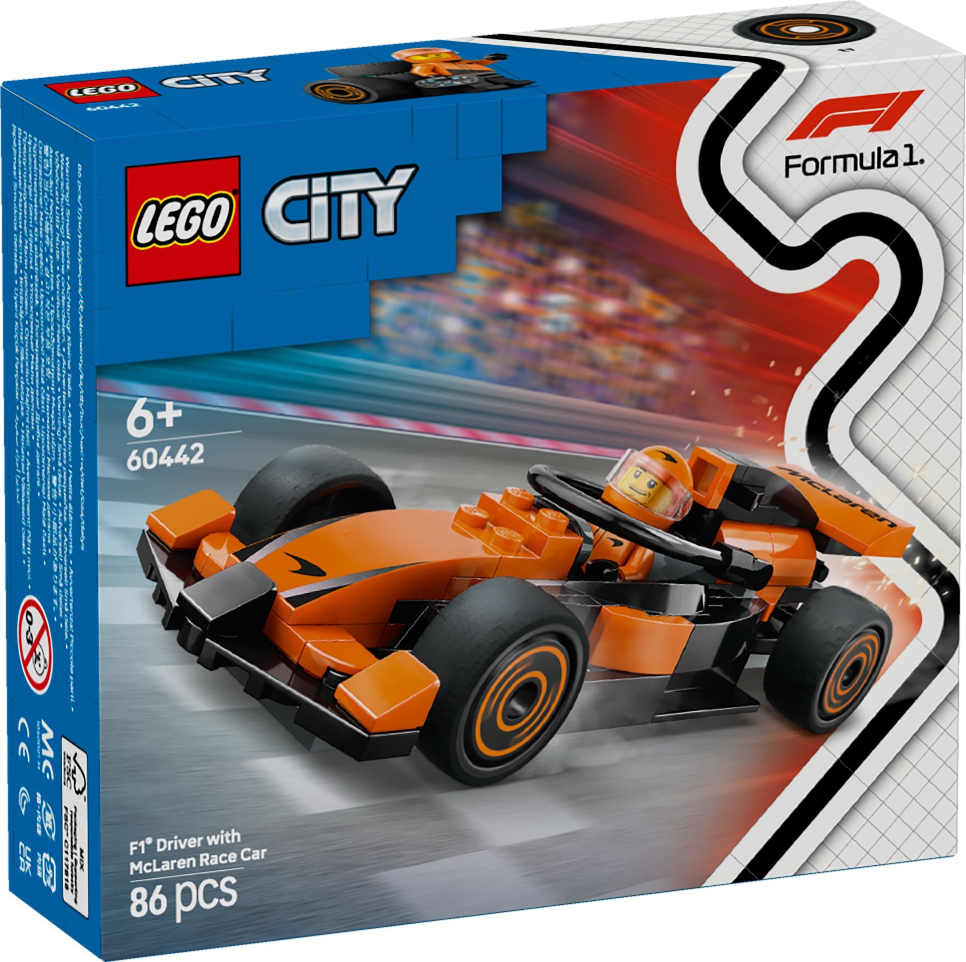 Конструктор Lego City Пілот F1 McLaren (60442)