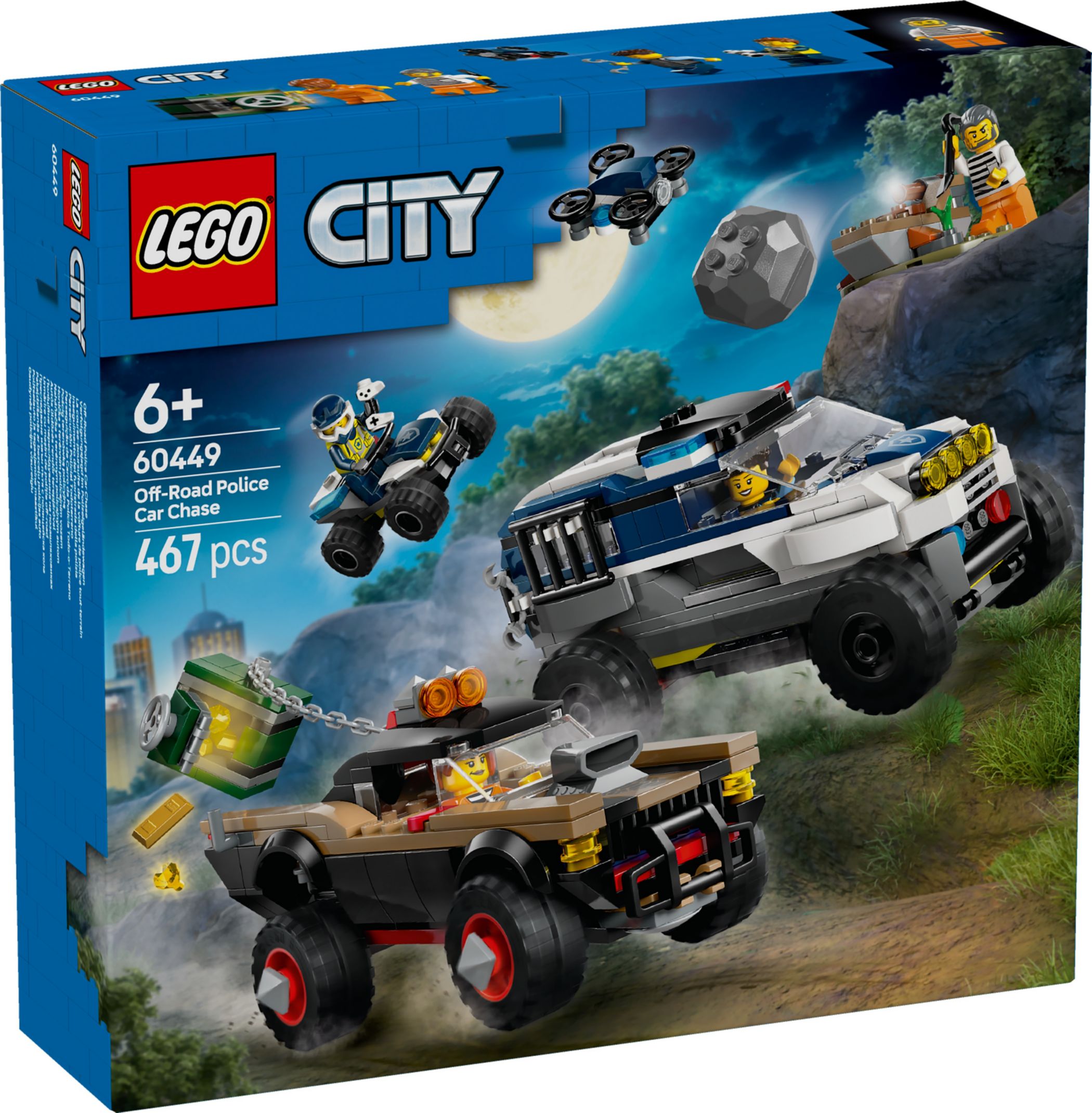 Конструктор Lego City Поліцейське переслідування на позашляховиках (60449)