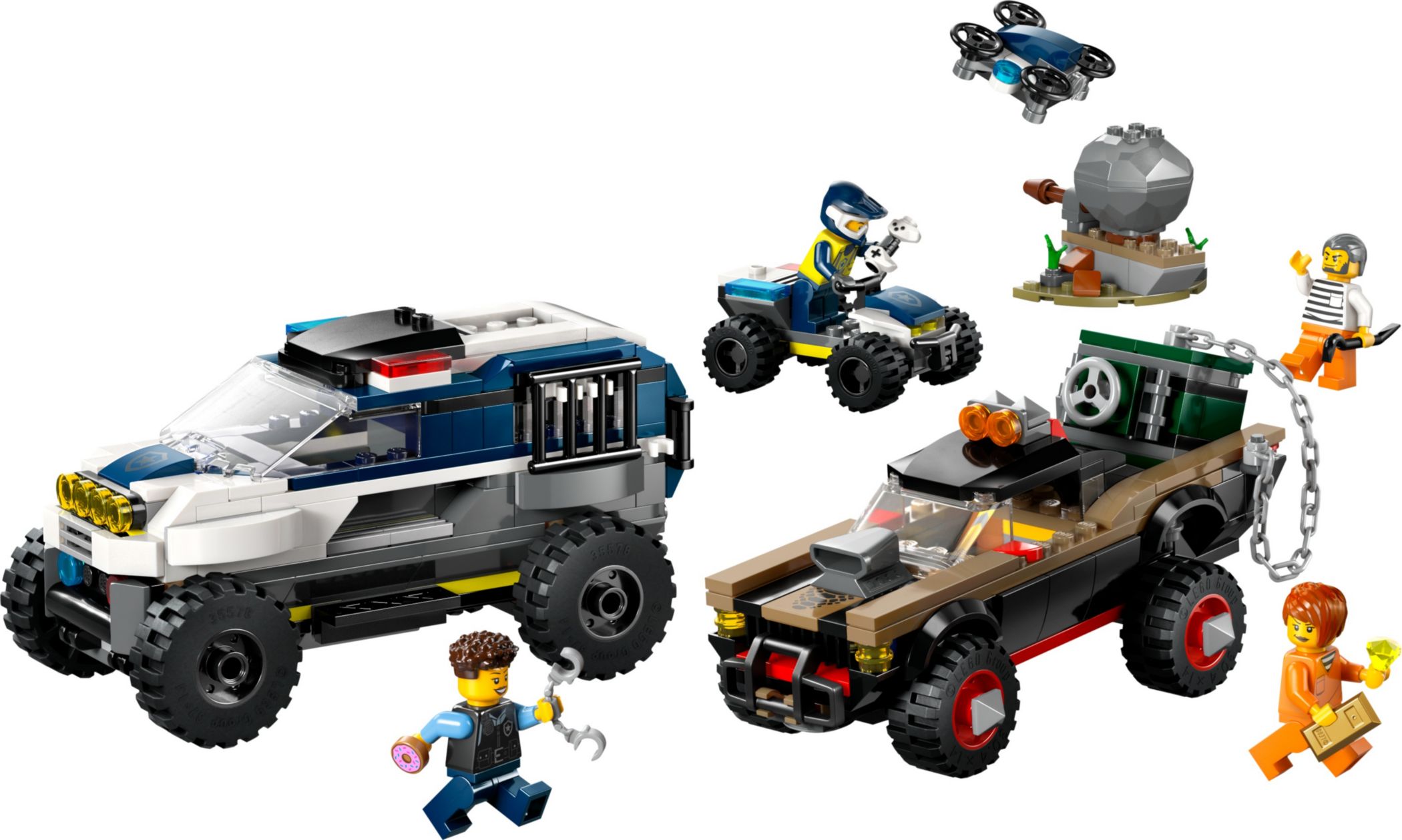 Конструктор Lego City Поліцейське переслідування на позашляховиках (60449) - фото 1