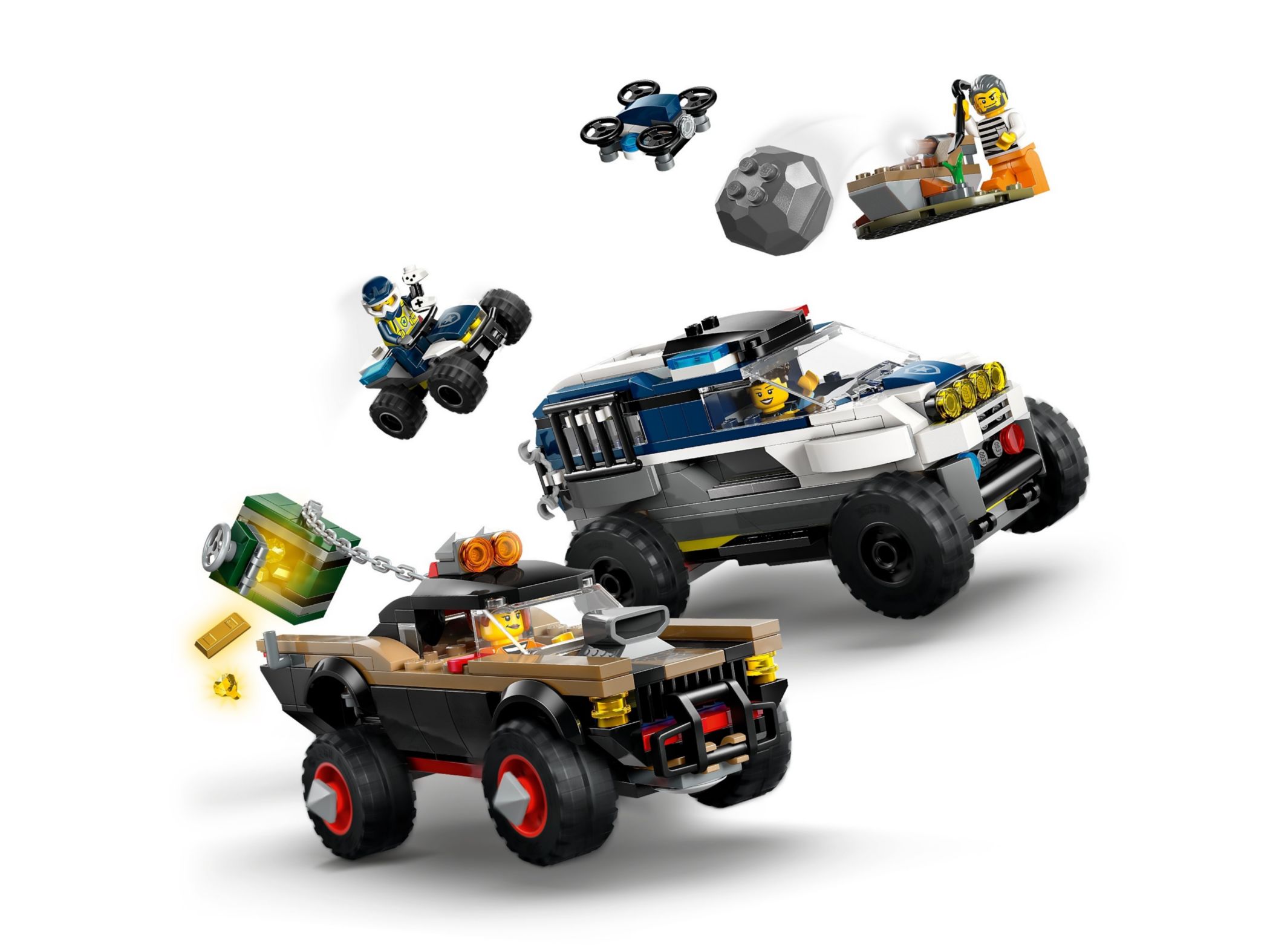 Конструктор Lego City Поліцейське переслідування на позашляховиках (60449) - фото 2