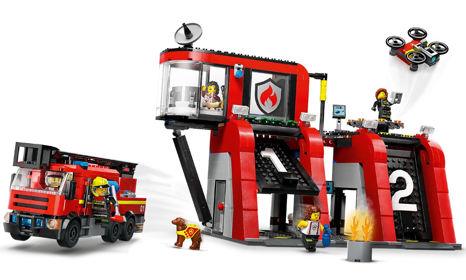 Конструктор Lego Сity Пожежна станція з пожежною машиною (60414) - фото 1