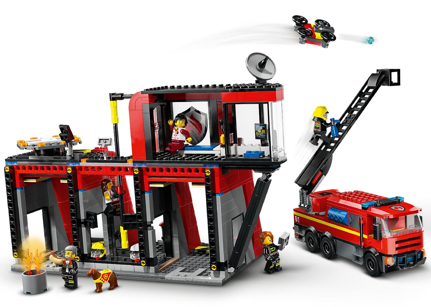 Конструктор Lego Сity Пожежна станція з пожежною машиною (60414) - фото 2