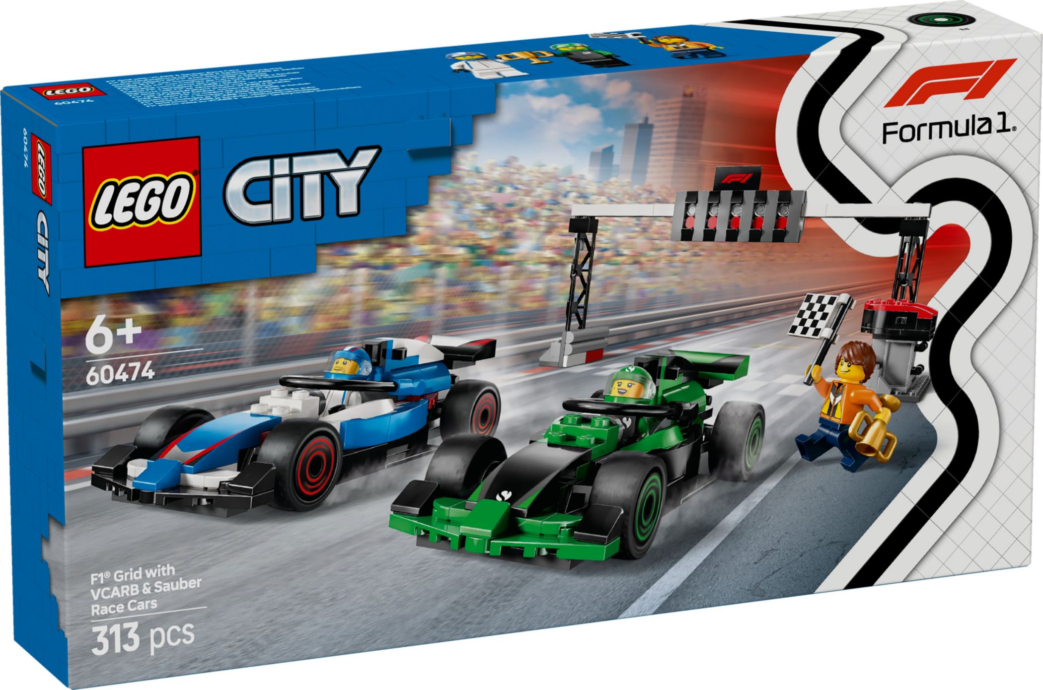 Конструктор Lego City Старт F1 с VCARB и Sauber (60474)
