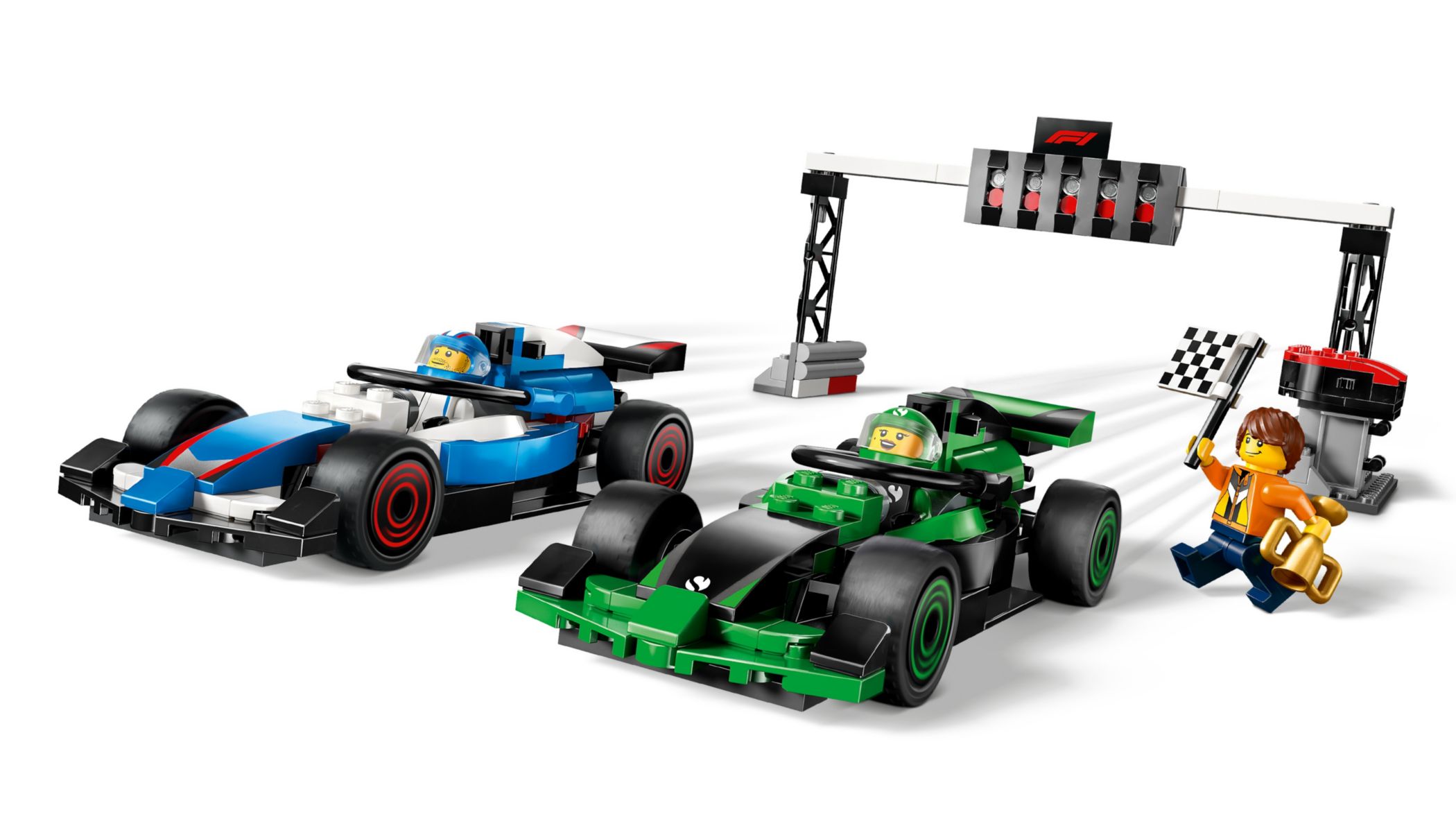 Конструктор Lego City Старт F1 с VCARB и Sauber (60474) - фото 1 Конструктор Lego City Старт F1 с VCARB и Sauber (60474) - фото 1