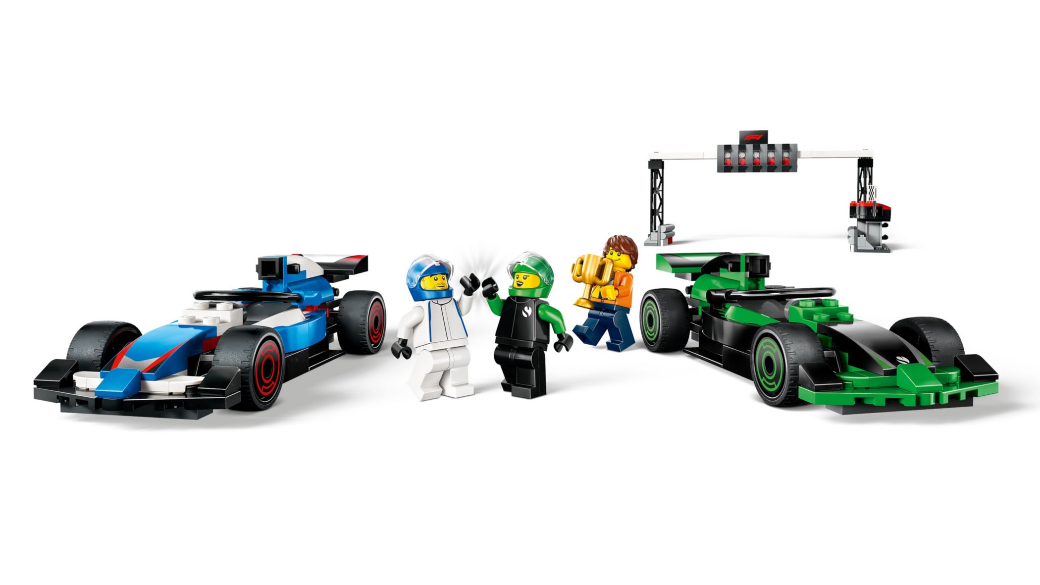 Конструктор Lego City Старт F1 с VCARB и Sauber (60474) - фото 2 Конструктор Lego City Старт F1 с VCARB и Sauber (60474) - фото 2