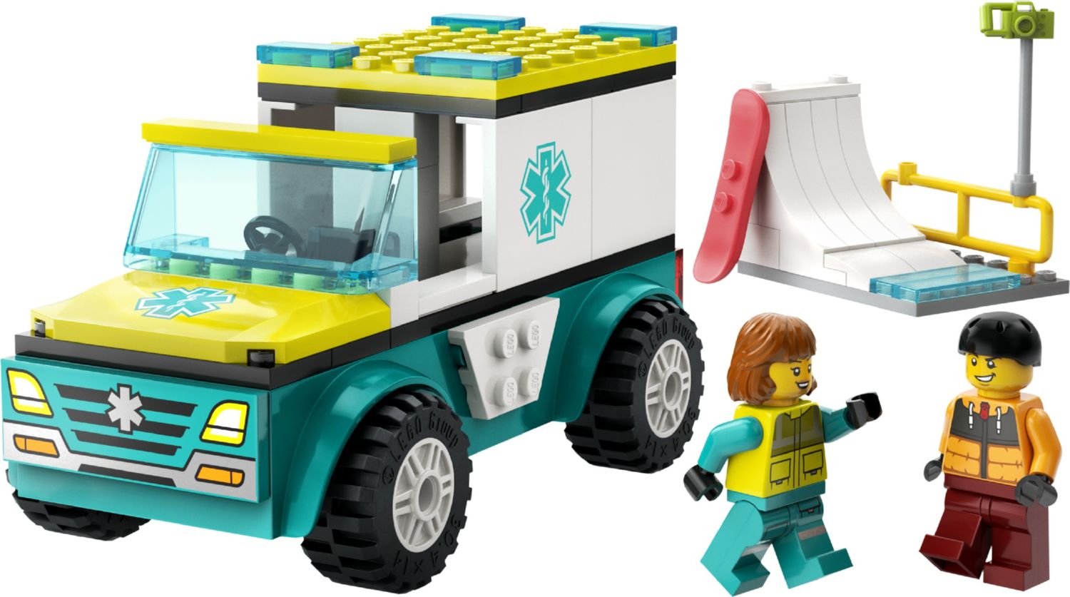Конструктор Lego City Швидка допомога та сноубордист (60403) - фото 1
