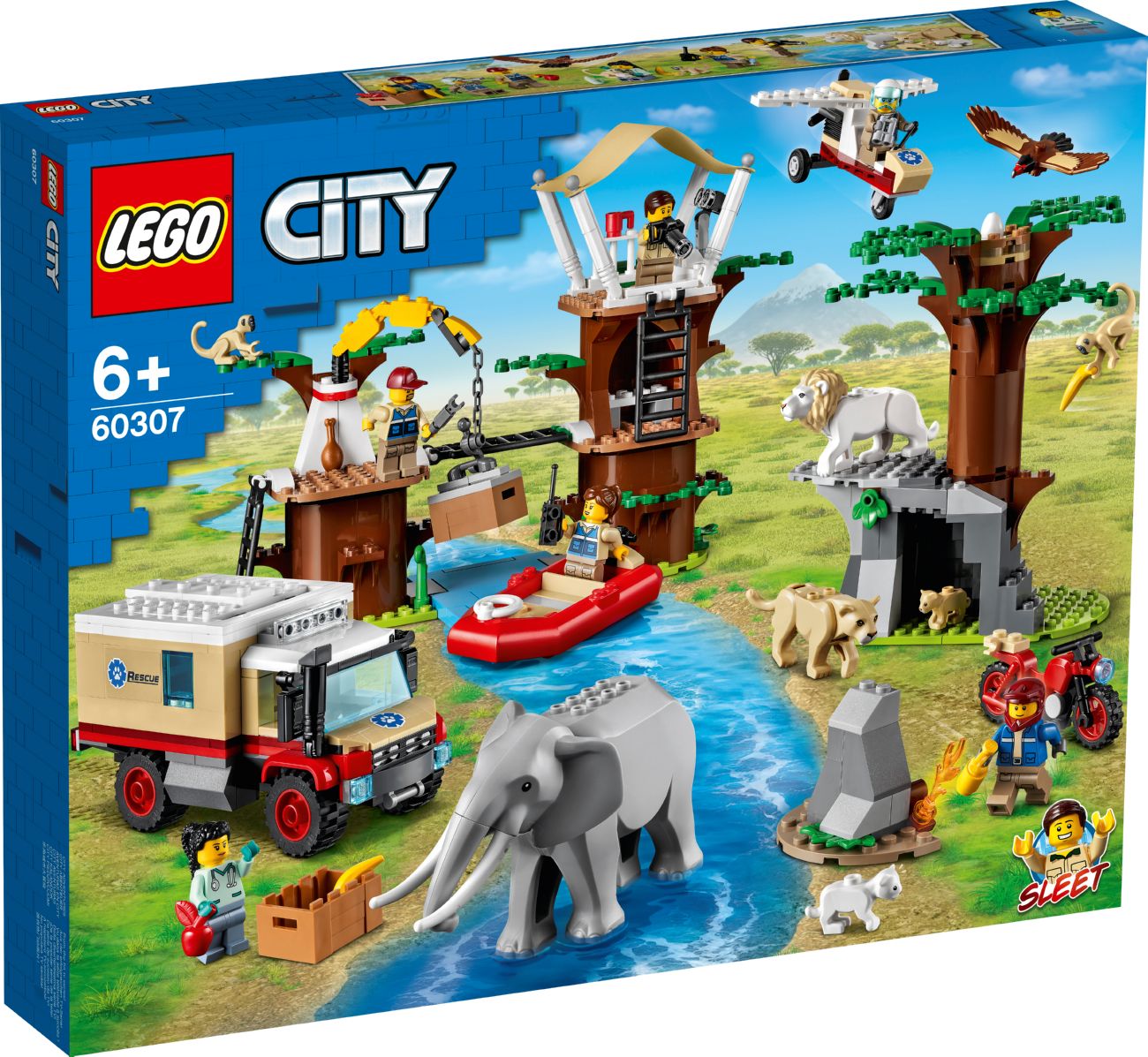 Конструктор Lego City Лагерь спасения дикой природы (60307)