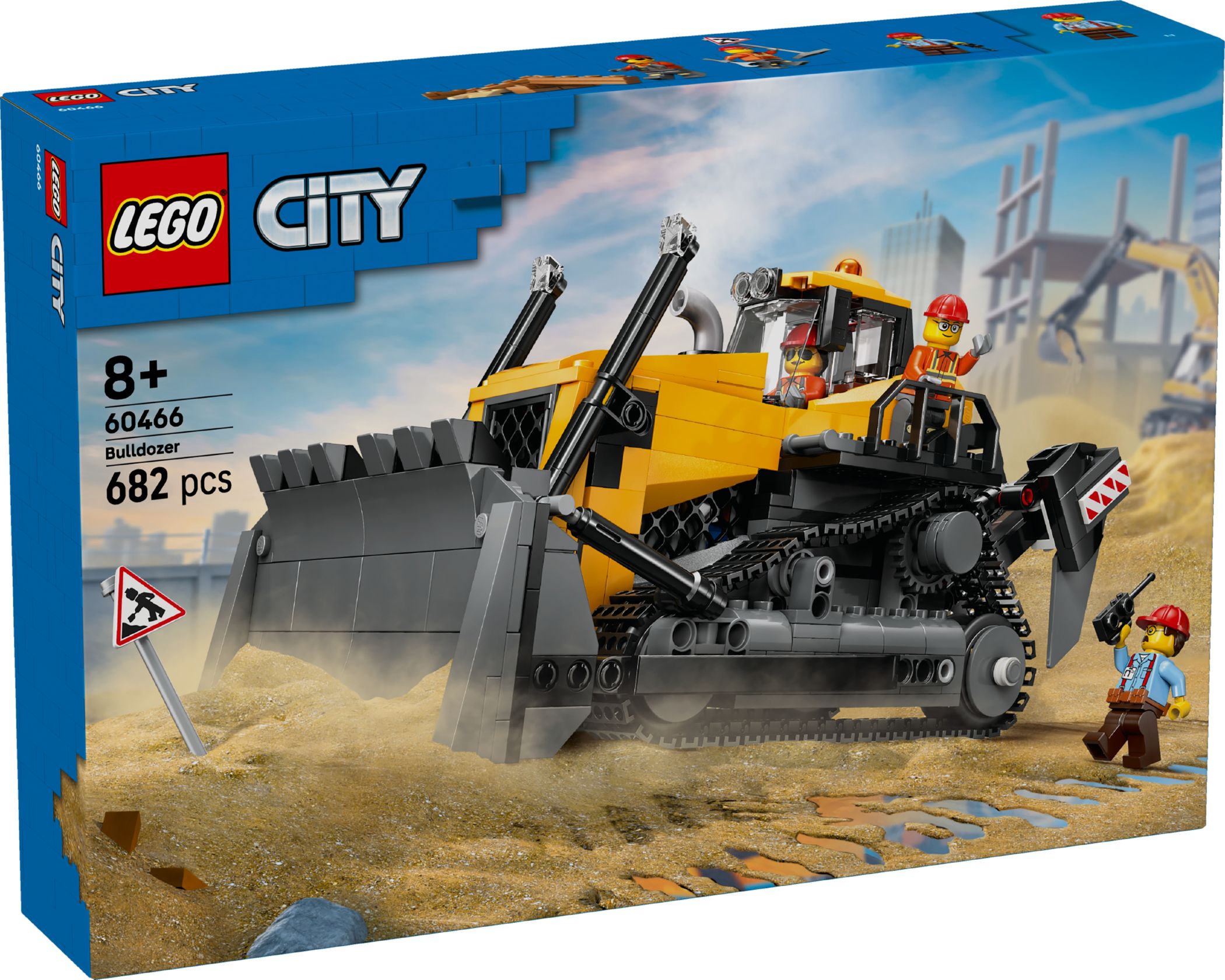 Конструктор Lego City Жовтий бульдозер (60466)